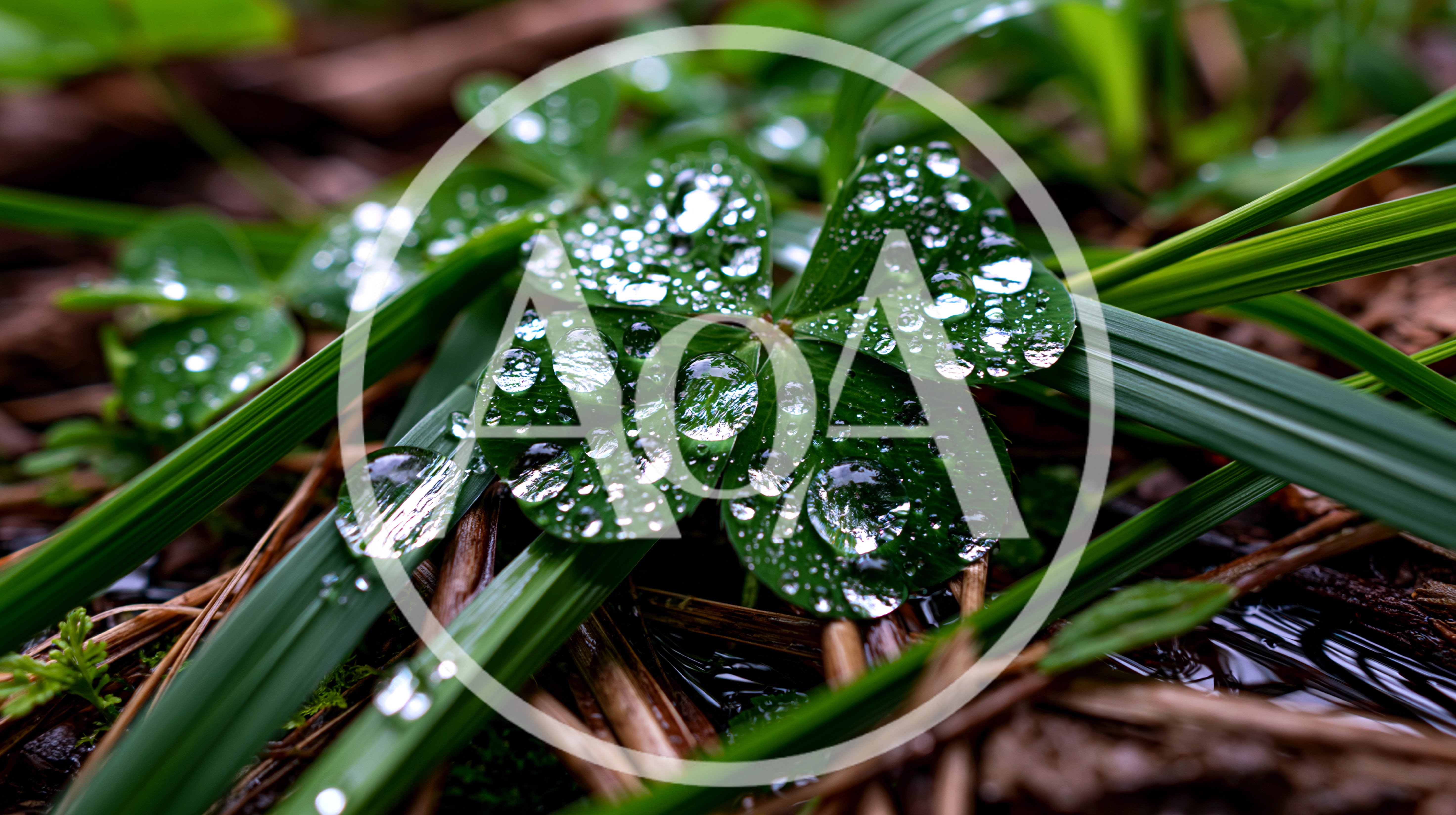 Dew Drops On A Four Leaf Clover