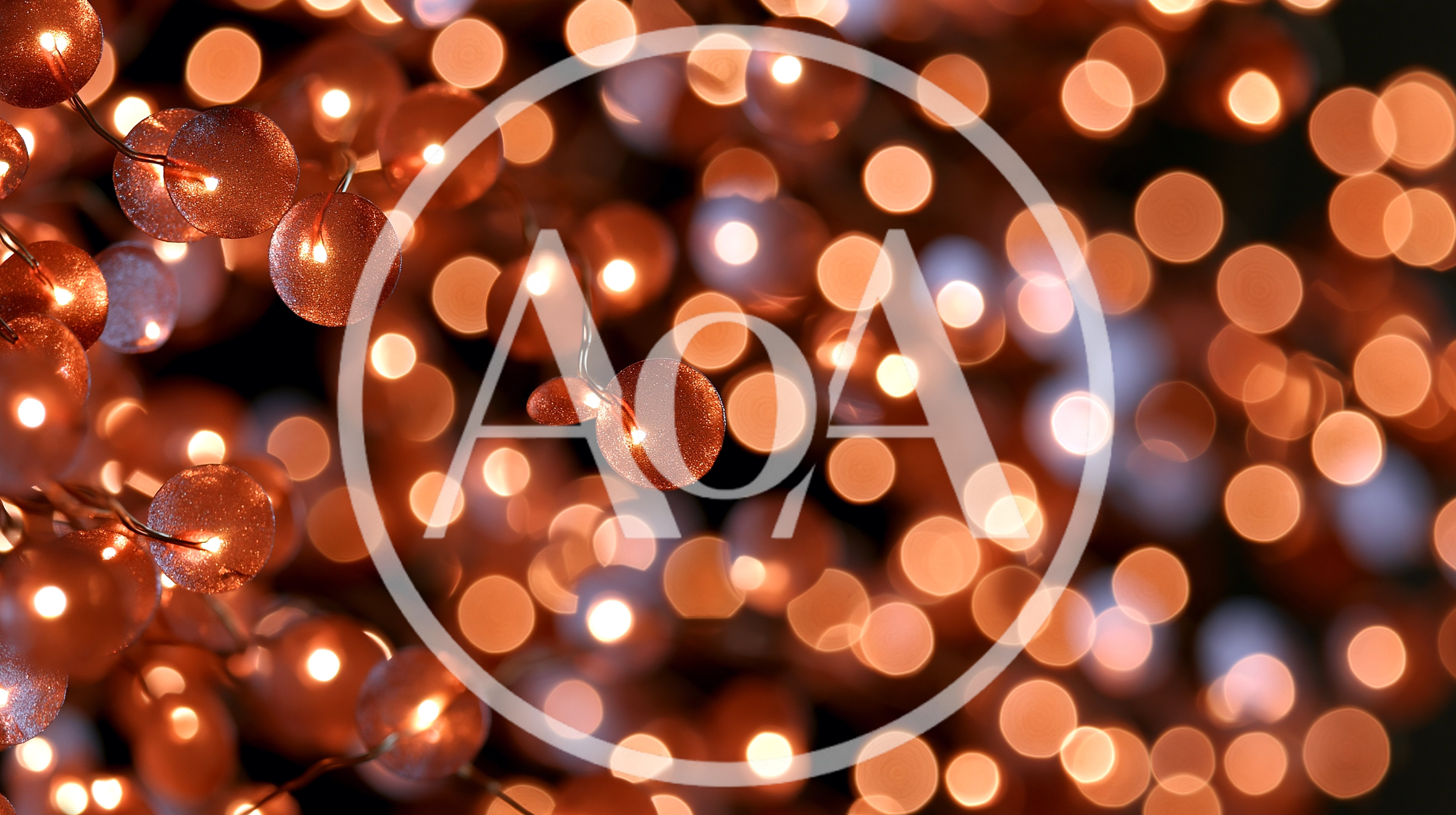 Abstract Background Of Glowing Warm Bokeh Lights