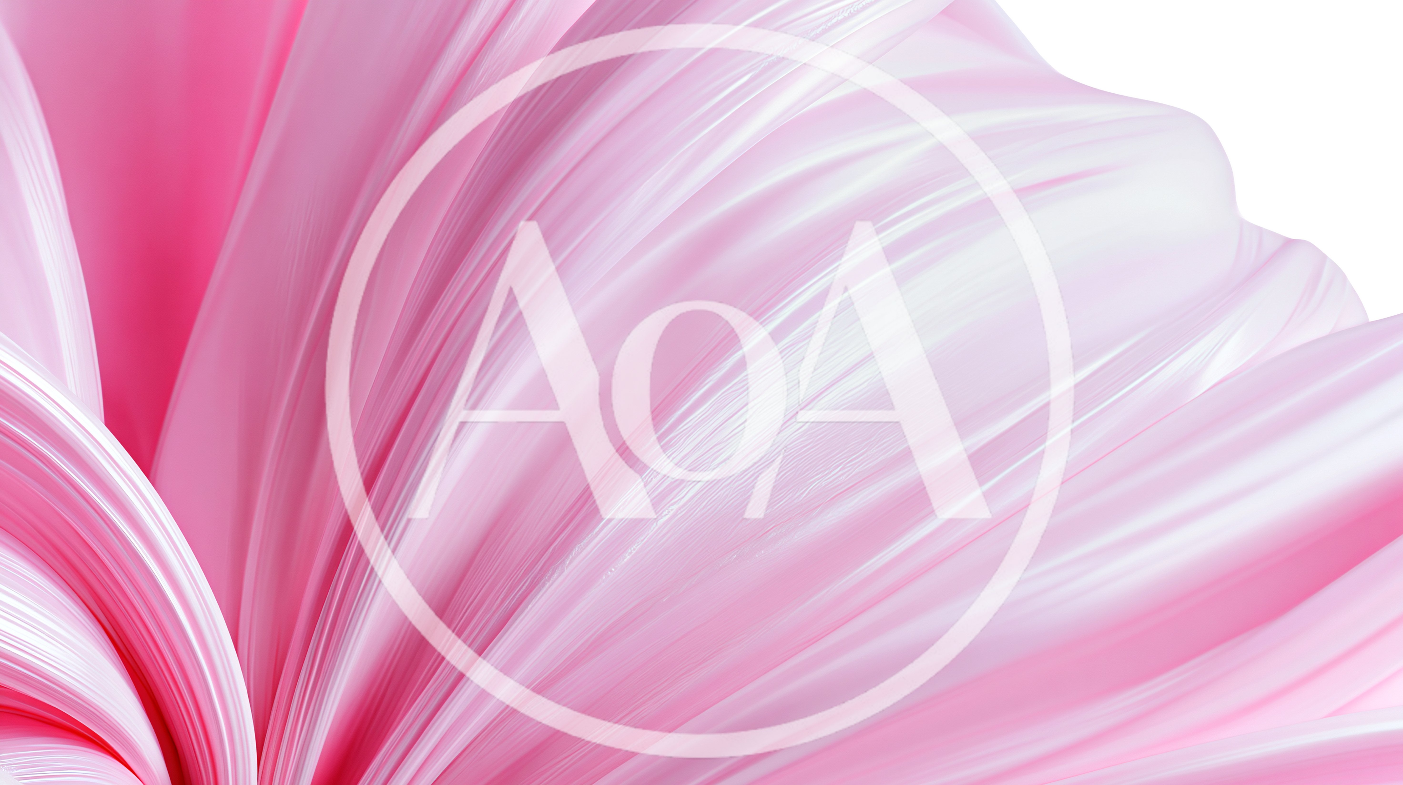 Abstract Pink Silk Fabric Flowing Background