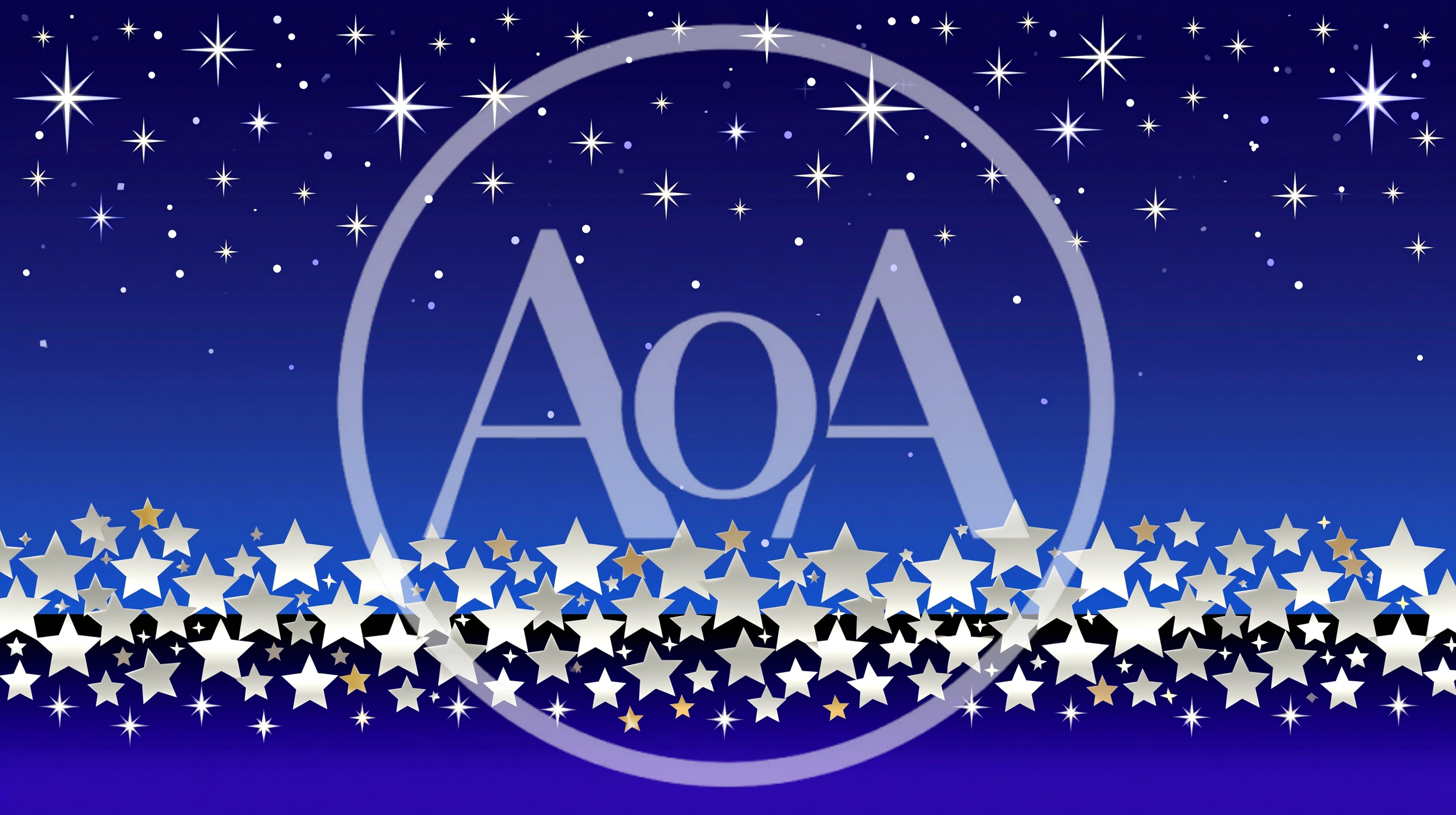Abstract Night Sky Background With Sparkling Stars
