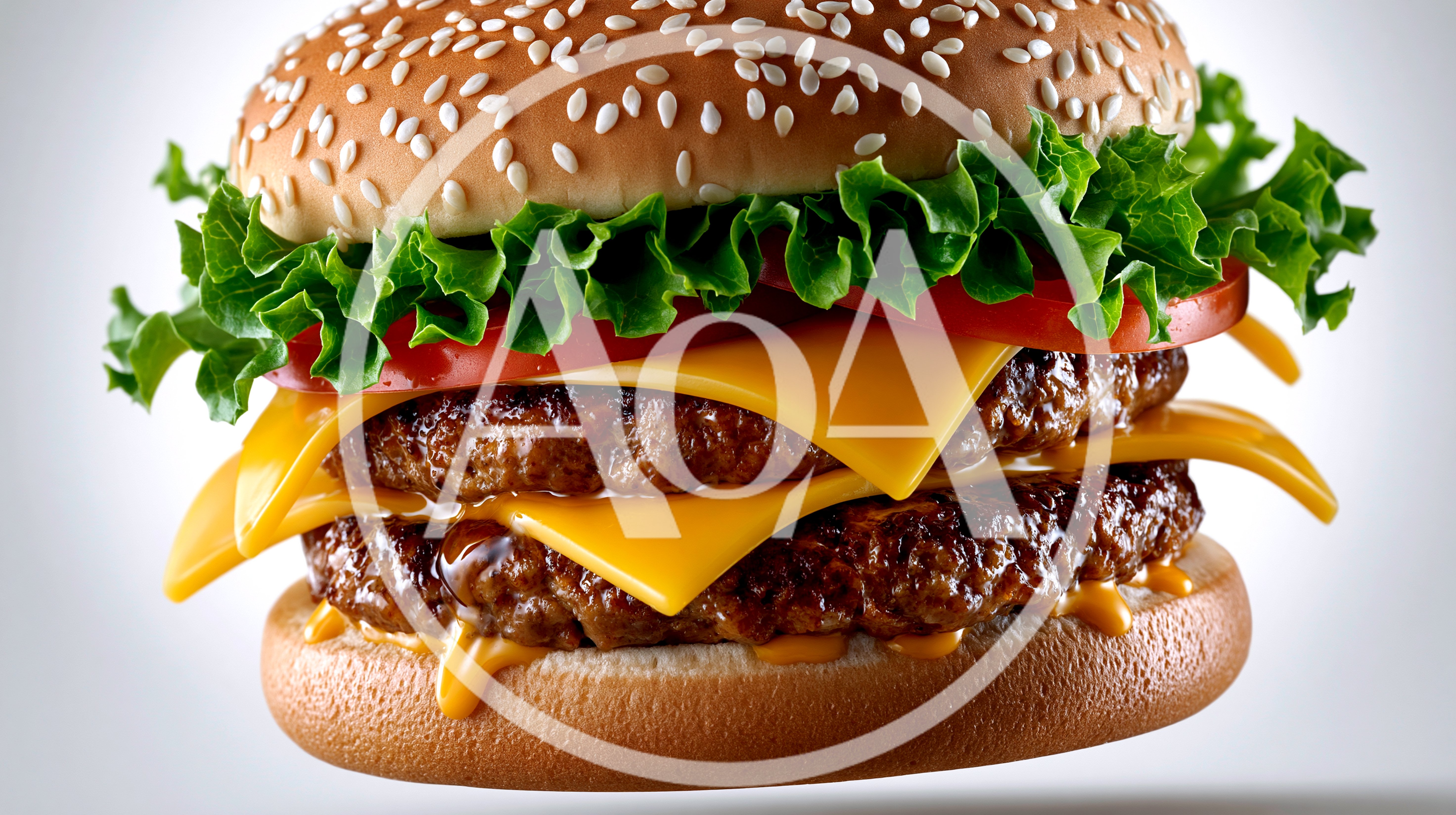 Double Cheeseburger With Lettuce And Tomato