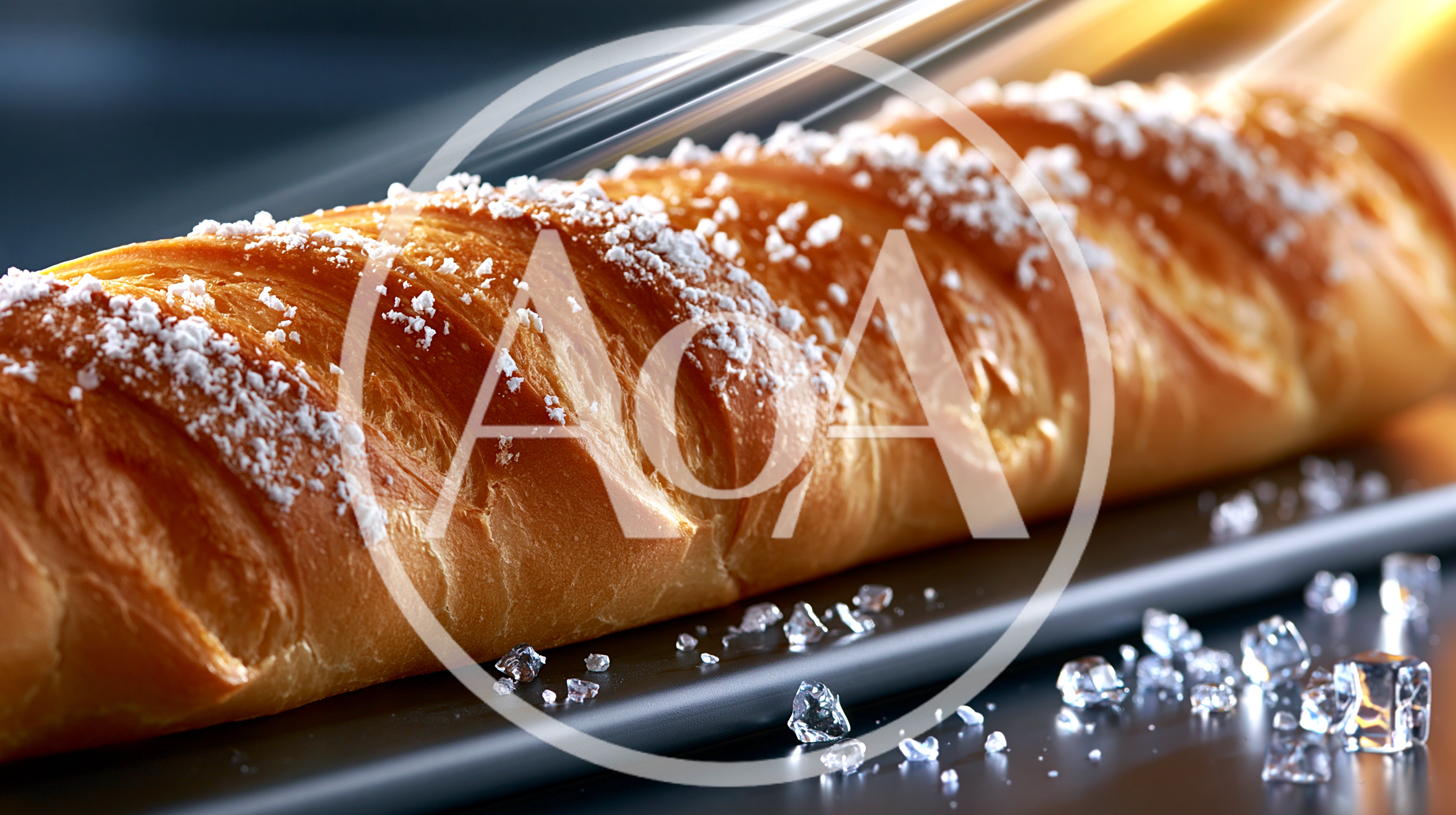 Freshly Baked Sweet Pastry With Powdered Sugar
