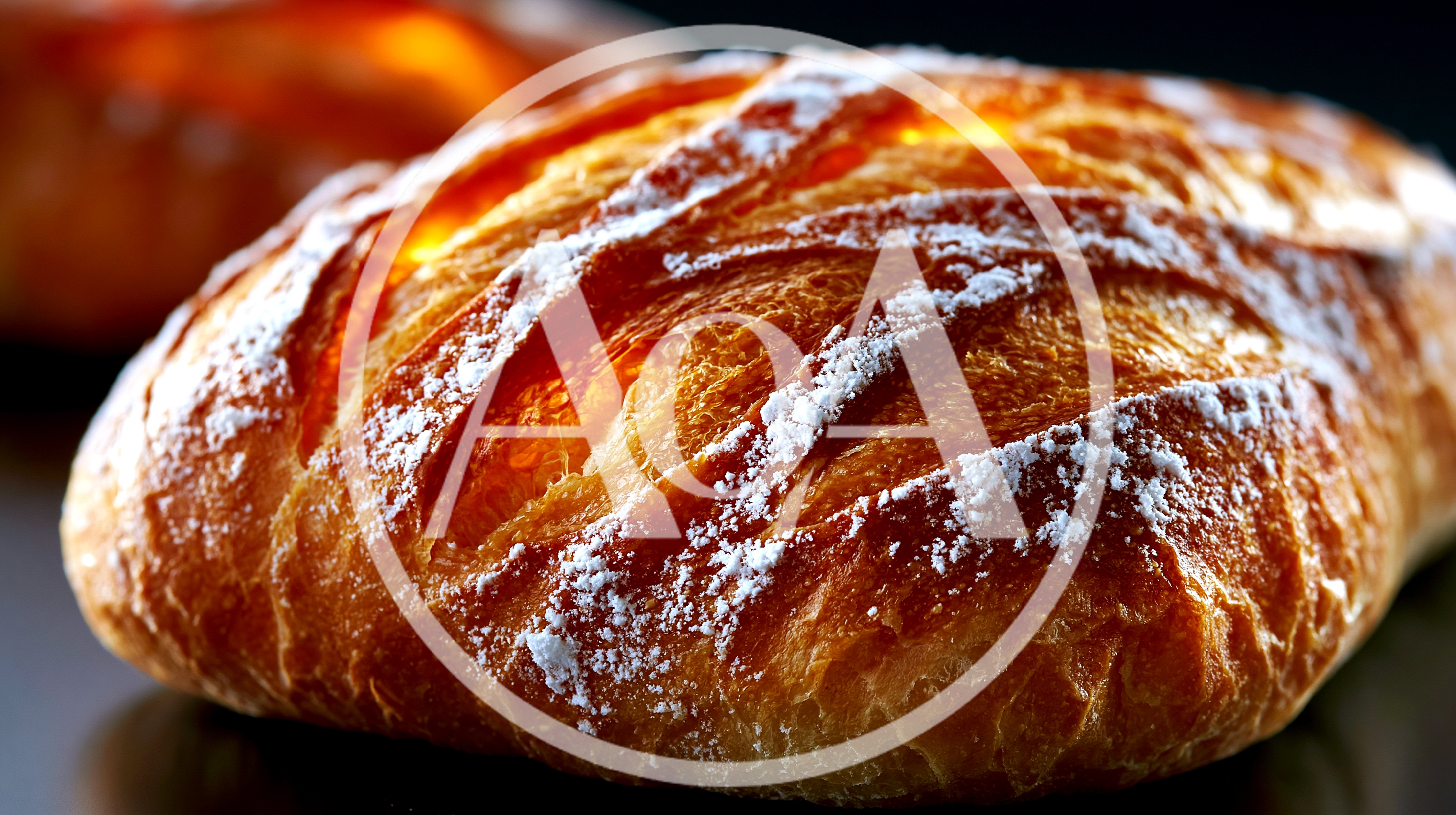 Freshly Baked Artisan Bread Loaf With Flour Dusting