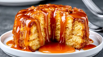 Sticky Toffee Pudding Dessert With Caramel Sauce