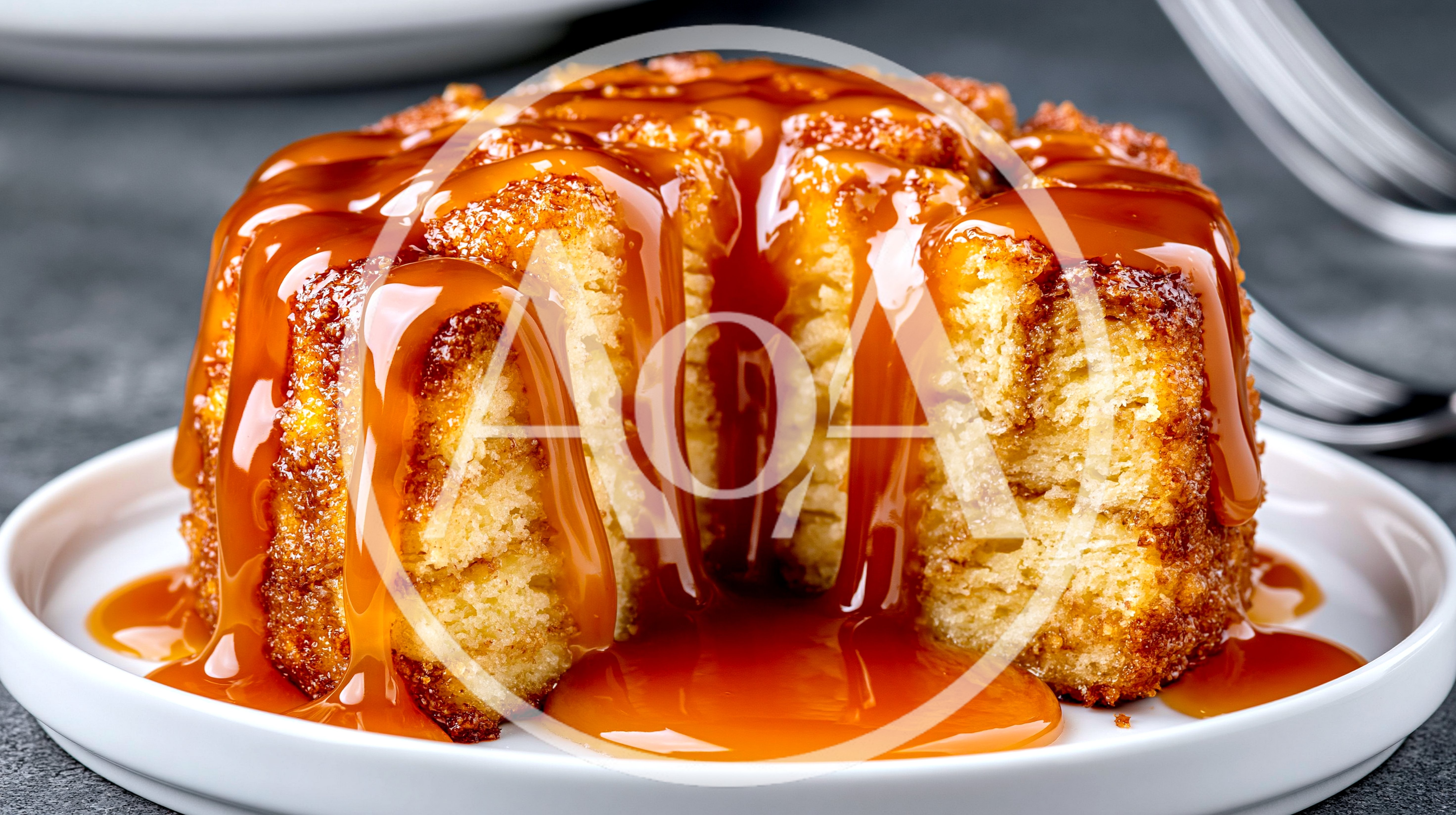 Sticky Toffee Pudding Dessert With Caramel Sauce