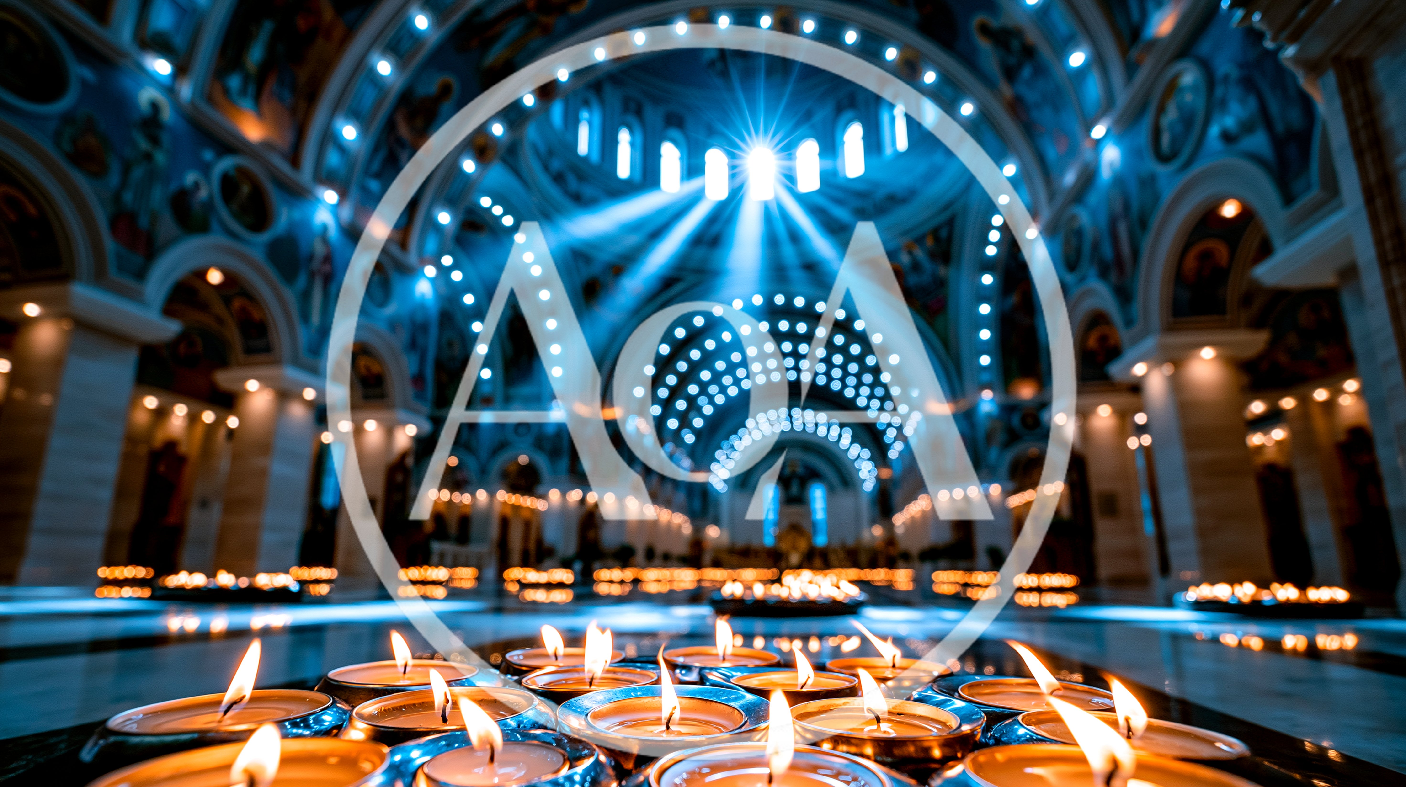 Candlelight Votive Offering Inside Saint Sava Temple