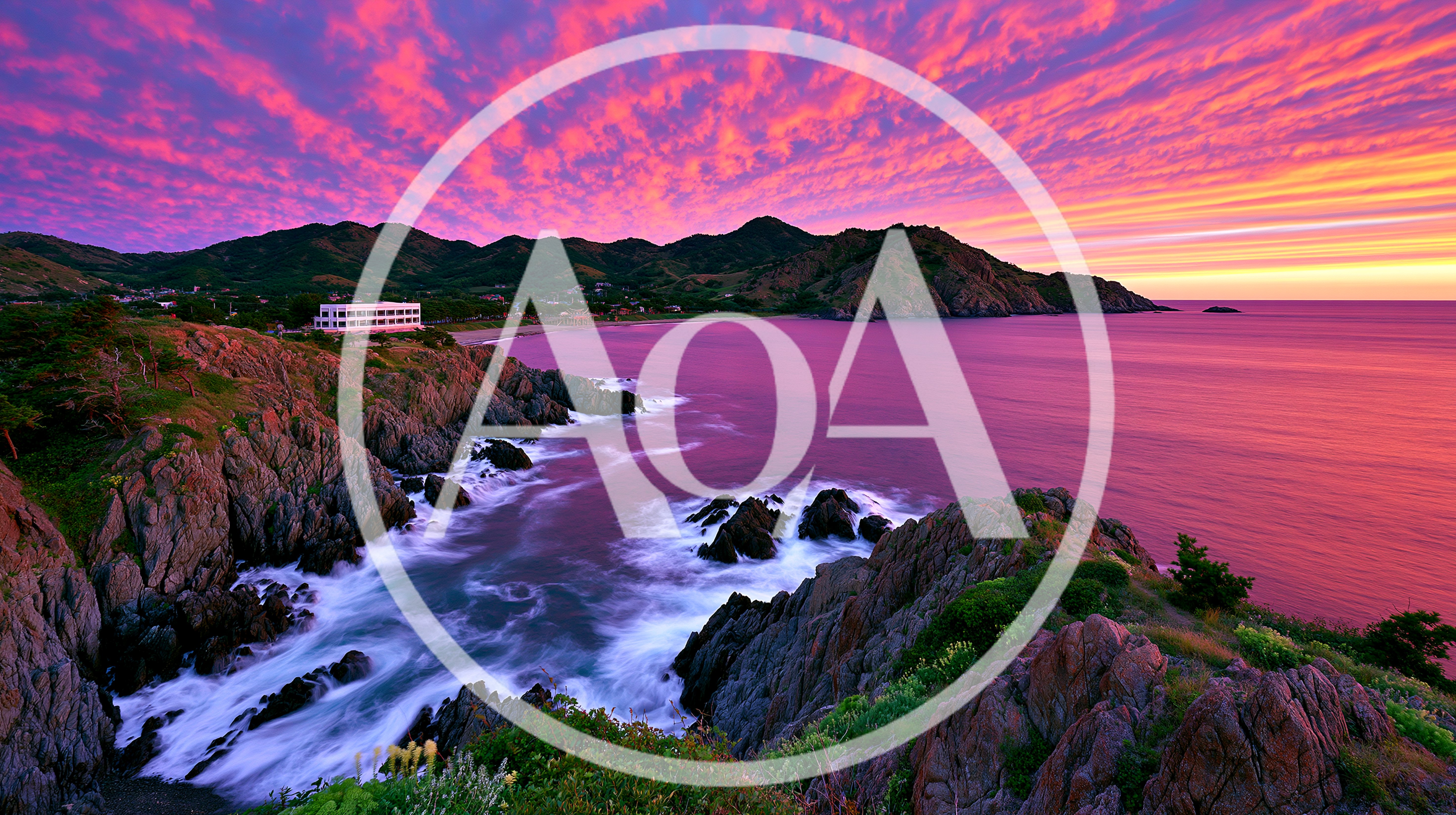 Stunning Sunset Over Rugged Coastal Cliffs And Ocean