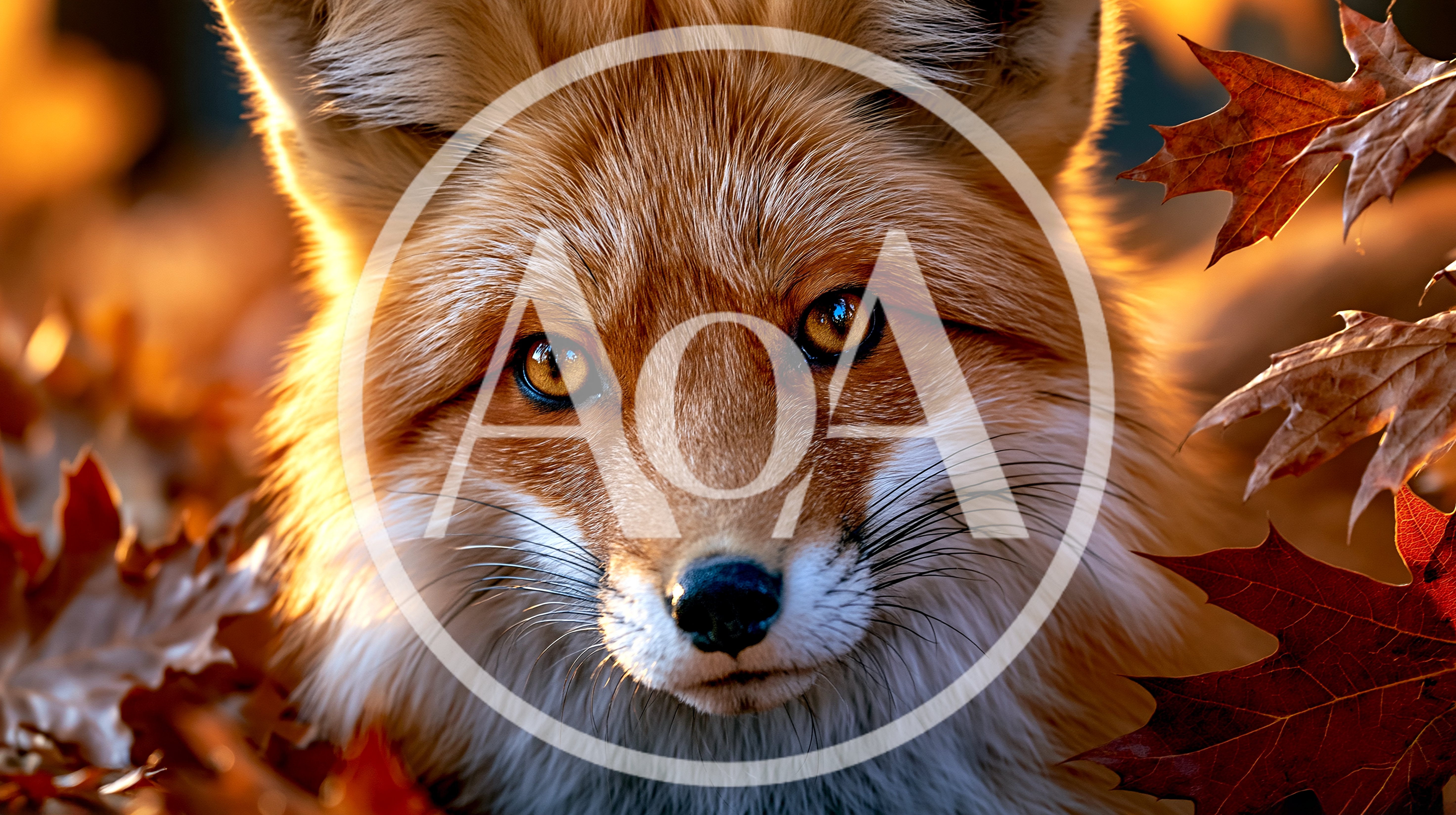 Close Up Portrait Of A Red Fox In Autumn