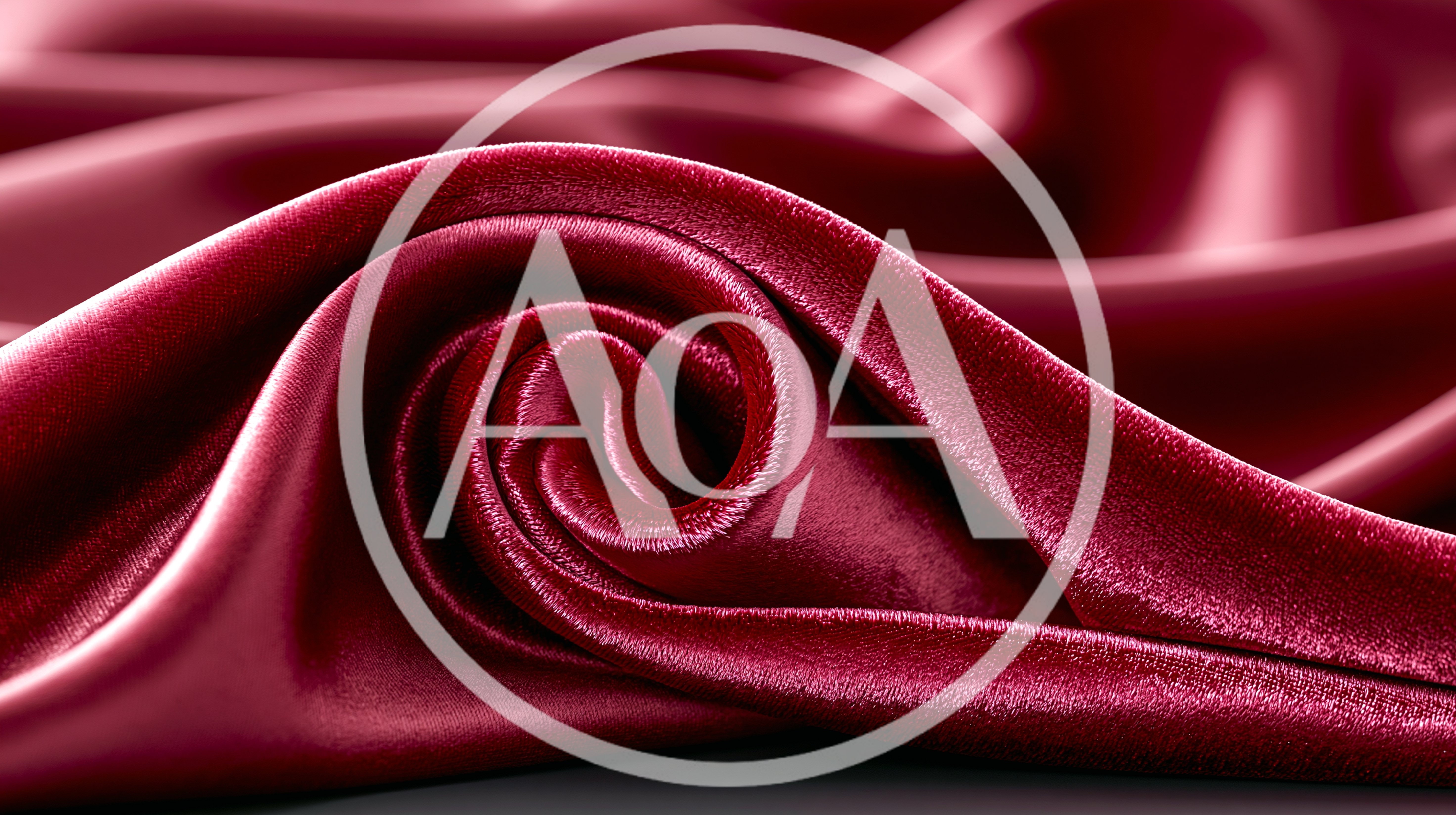 Deep Red Velvet Fabric Swirl Texture