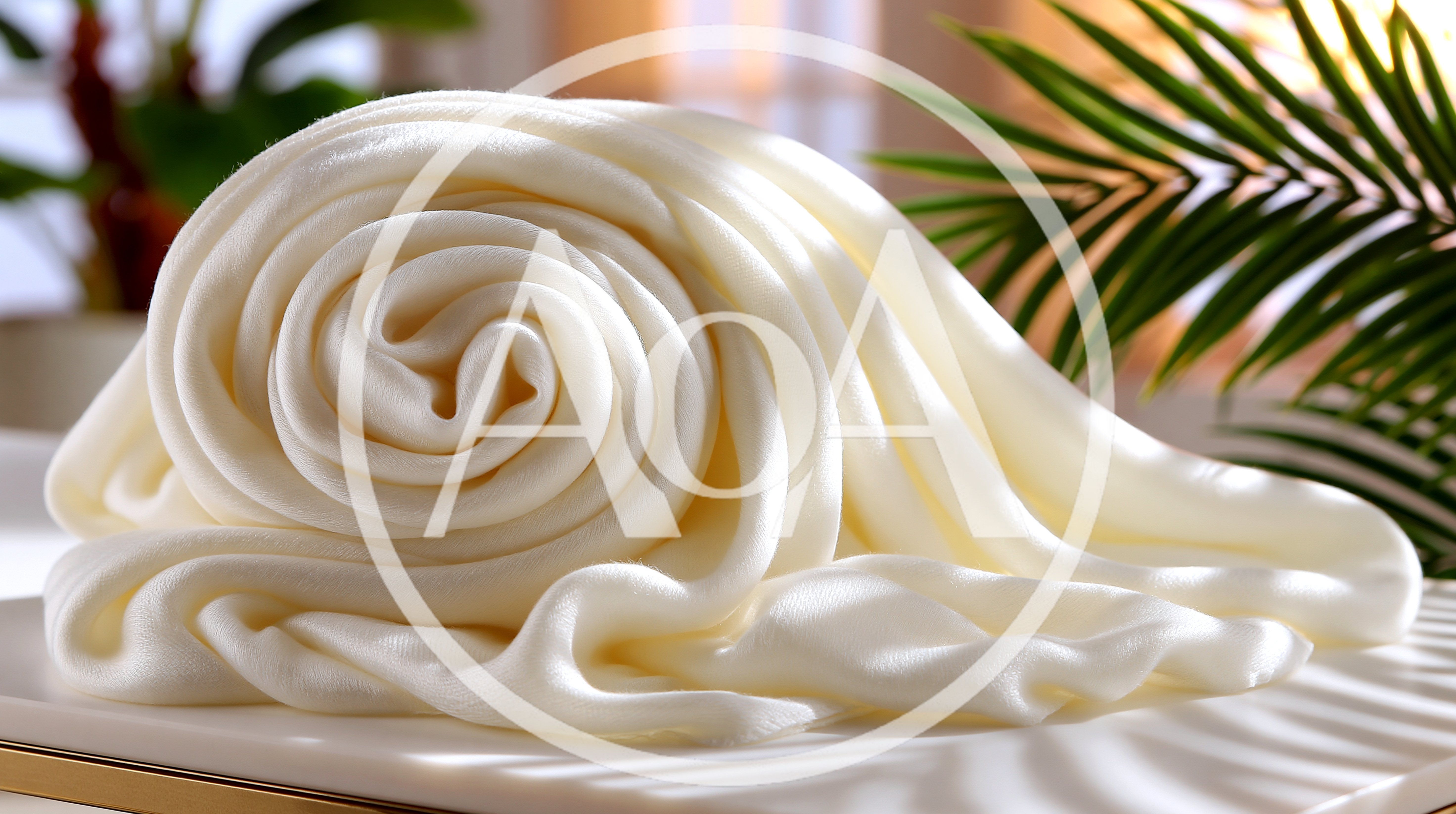 Fresh Rolled Mozzarella Cheese On A White Platter