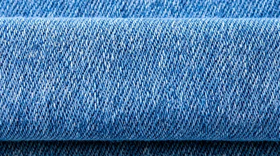 Close Up Texture Of Blue Denim Fabric