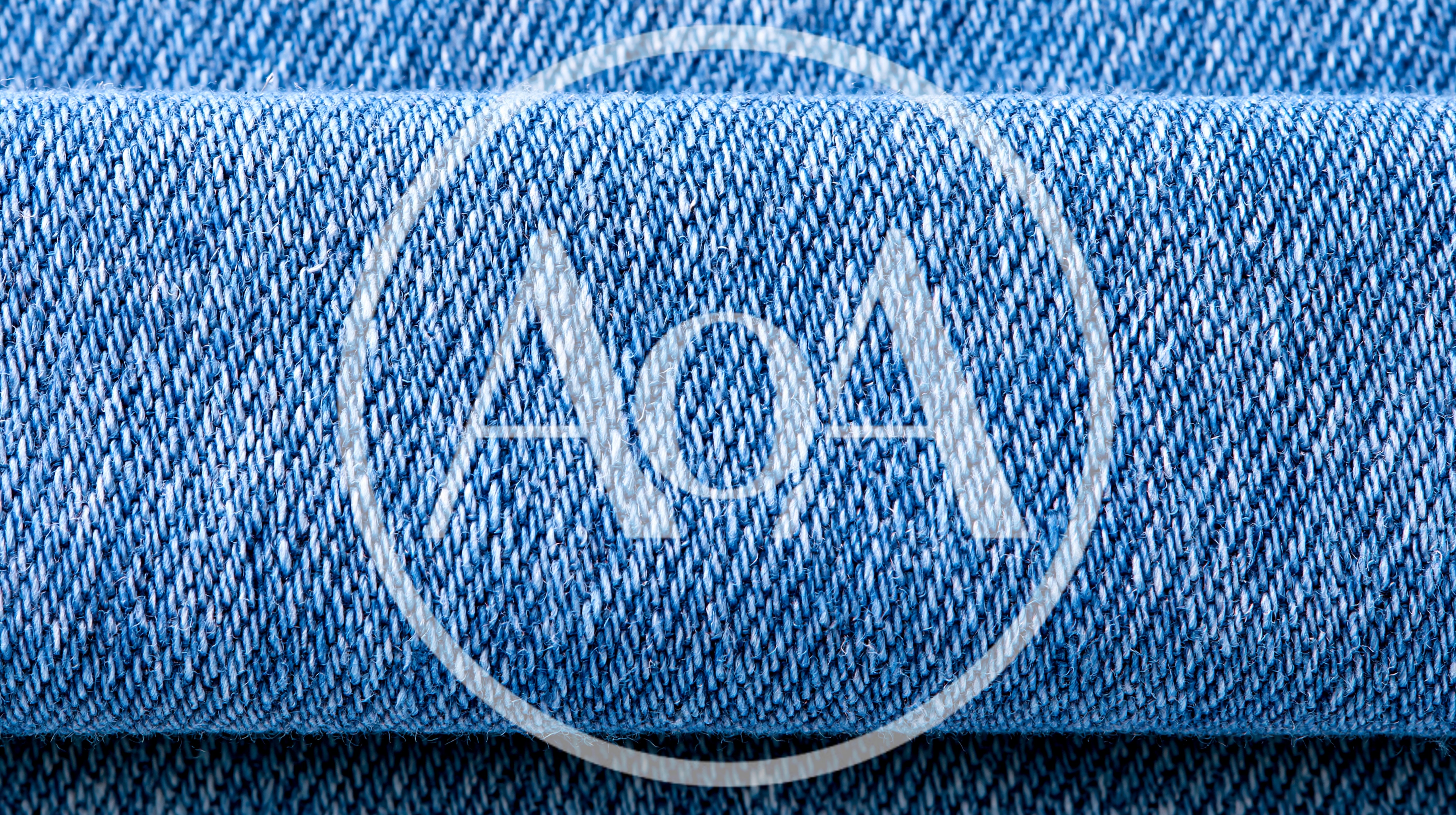 Close Up Texture Of Blue Denim Fabric