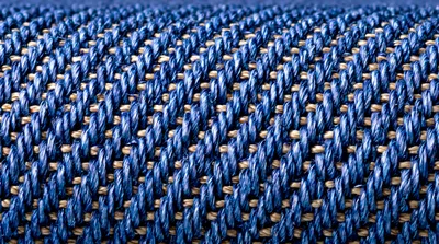 Close Up Texture Of Blue Denim Fabric