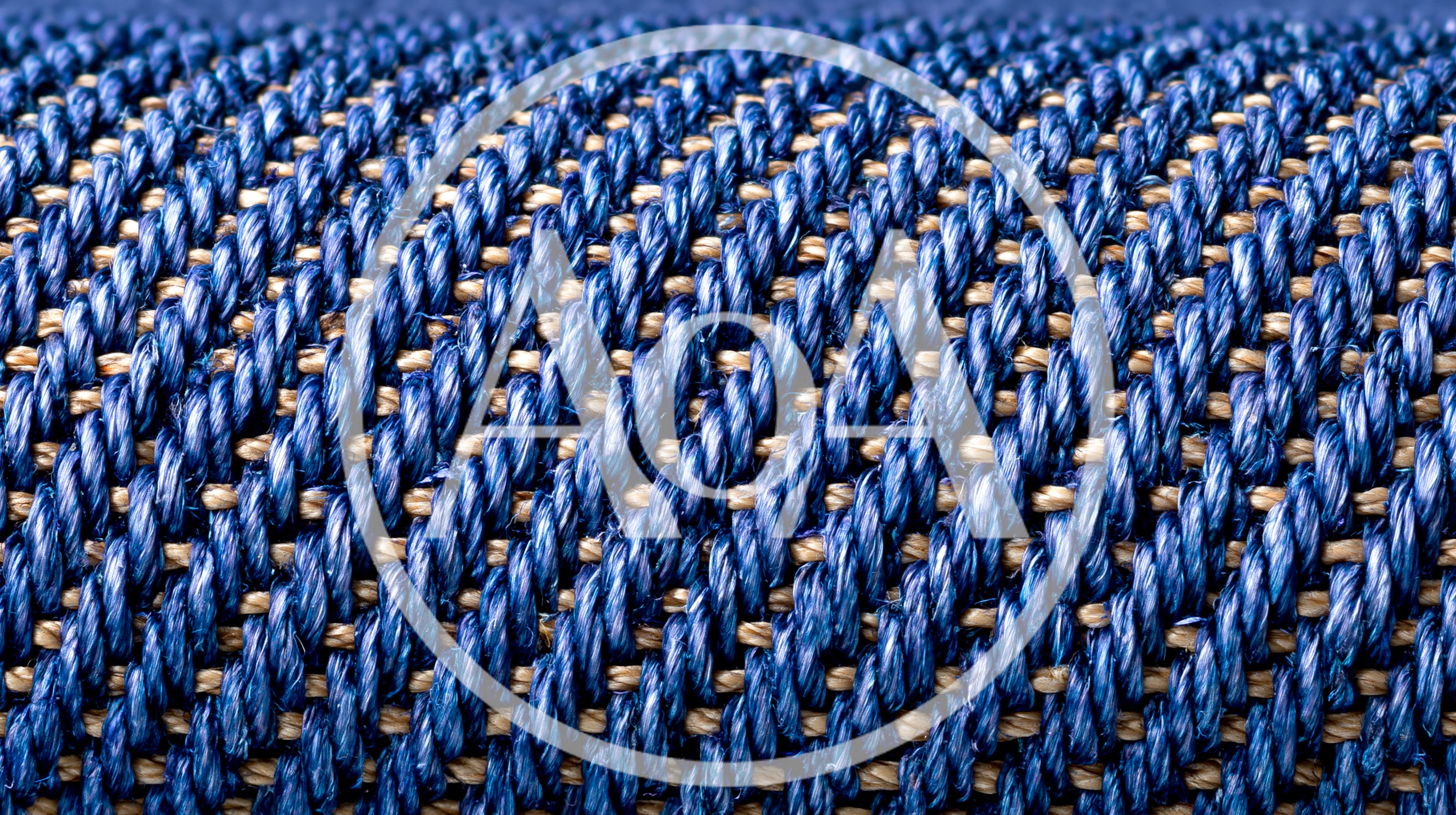 Close Up Texture Of Blue Denim Fabric