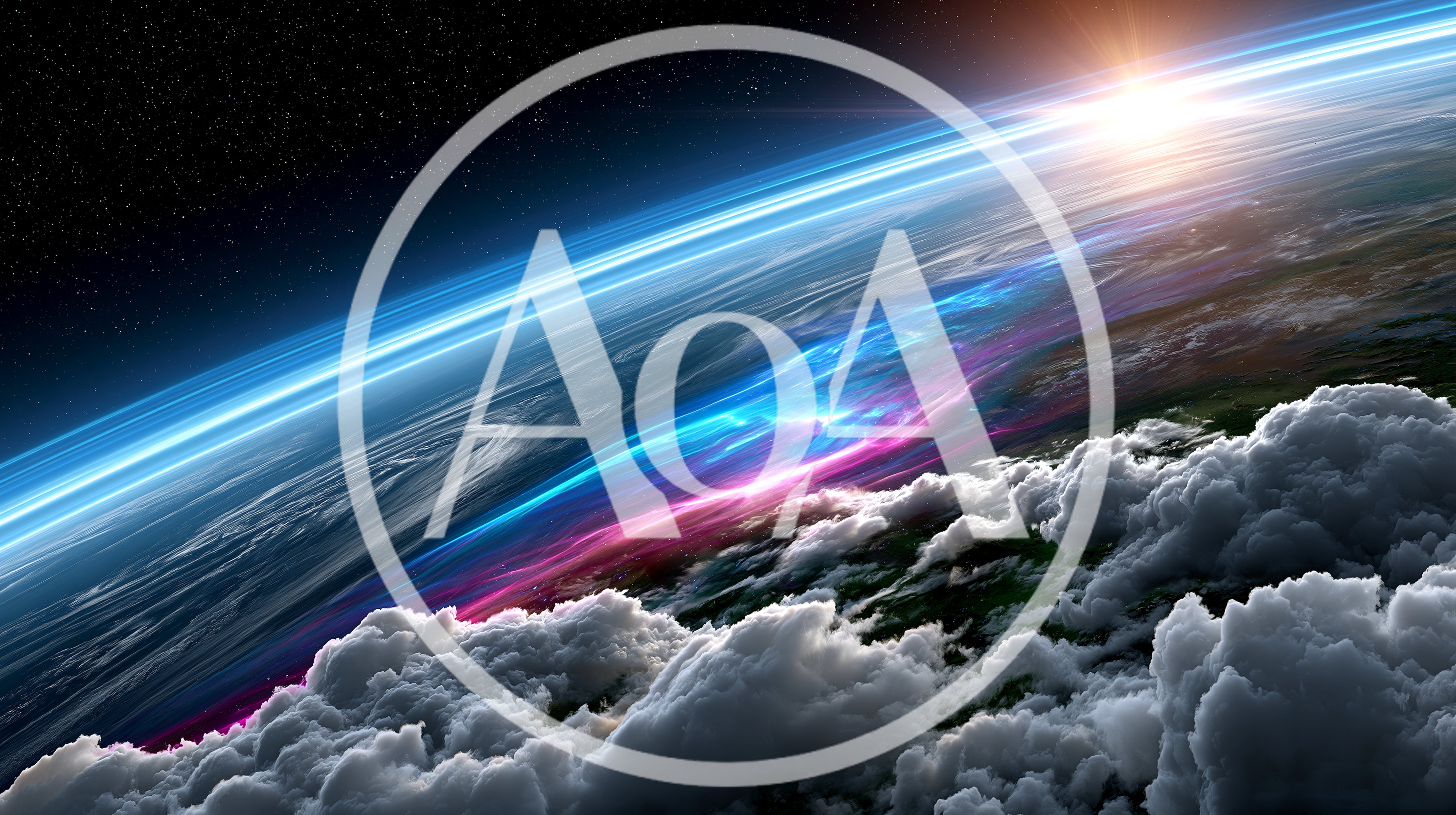 Cinematic View Of Earth From Space With Aurora Borealis