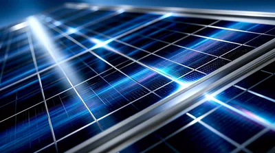 Close Up Of Modern Solar Panel Surface