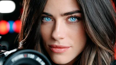 Close Up Portrait Of A Female Photographer