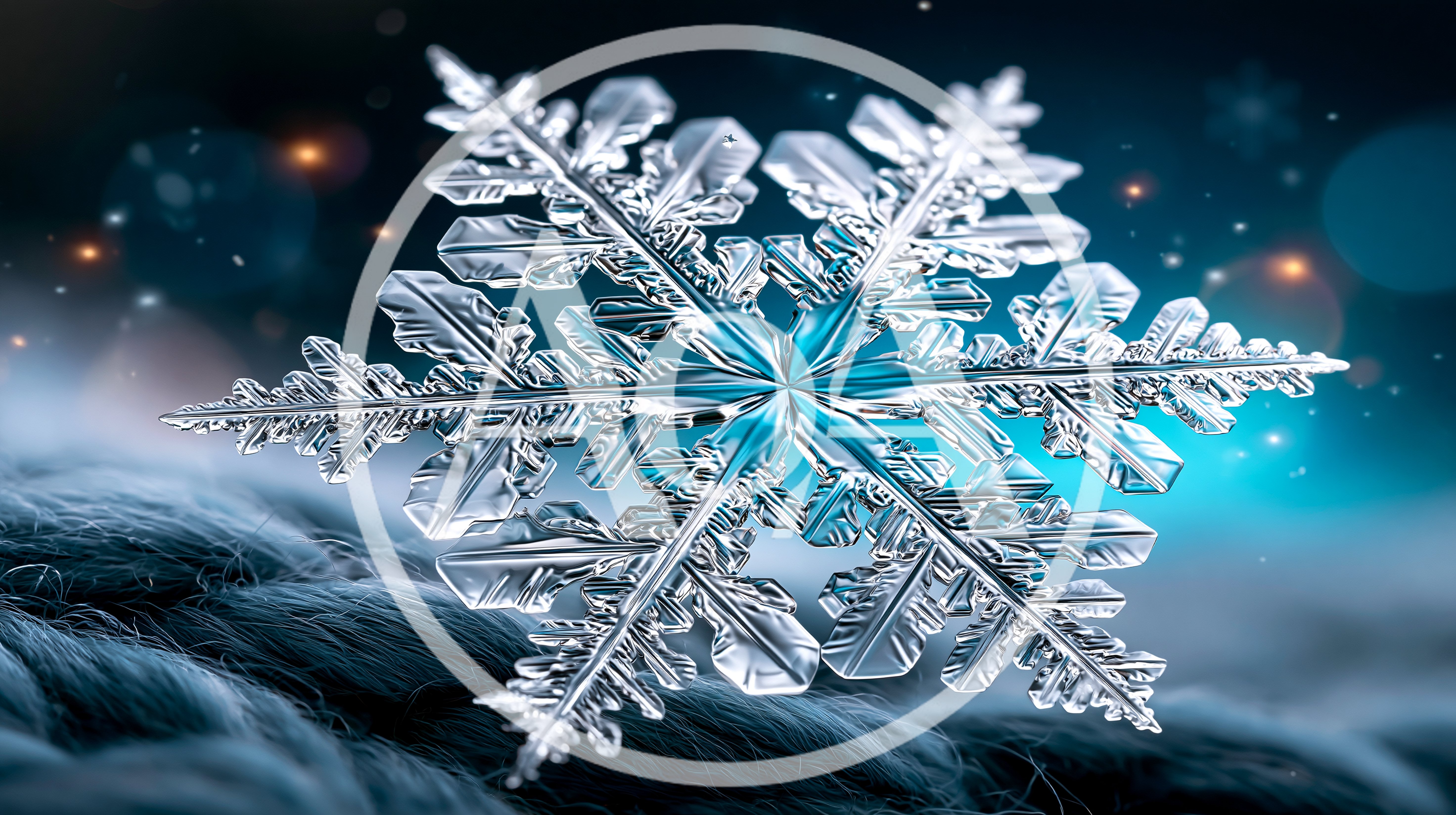 Macro Close Up Of A Detailed Crystal Snowflake