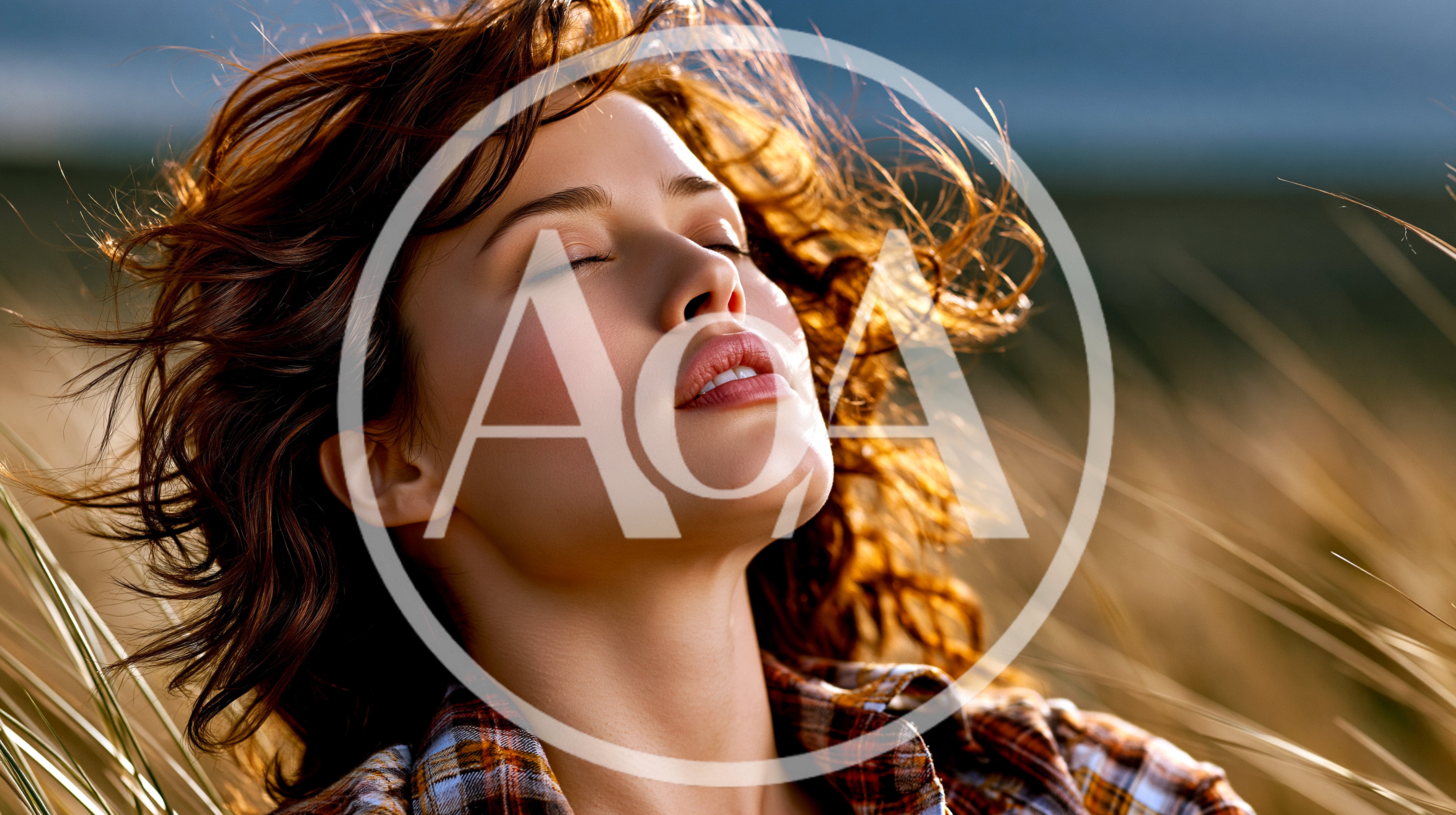 Young Woman Enjoying A Sunny Day In A Field
