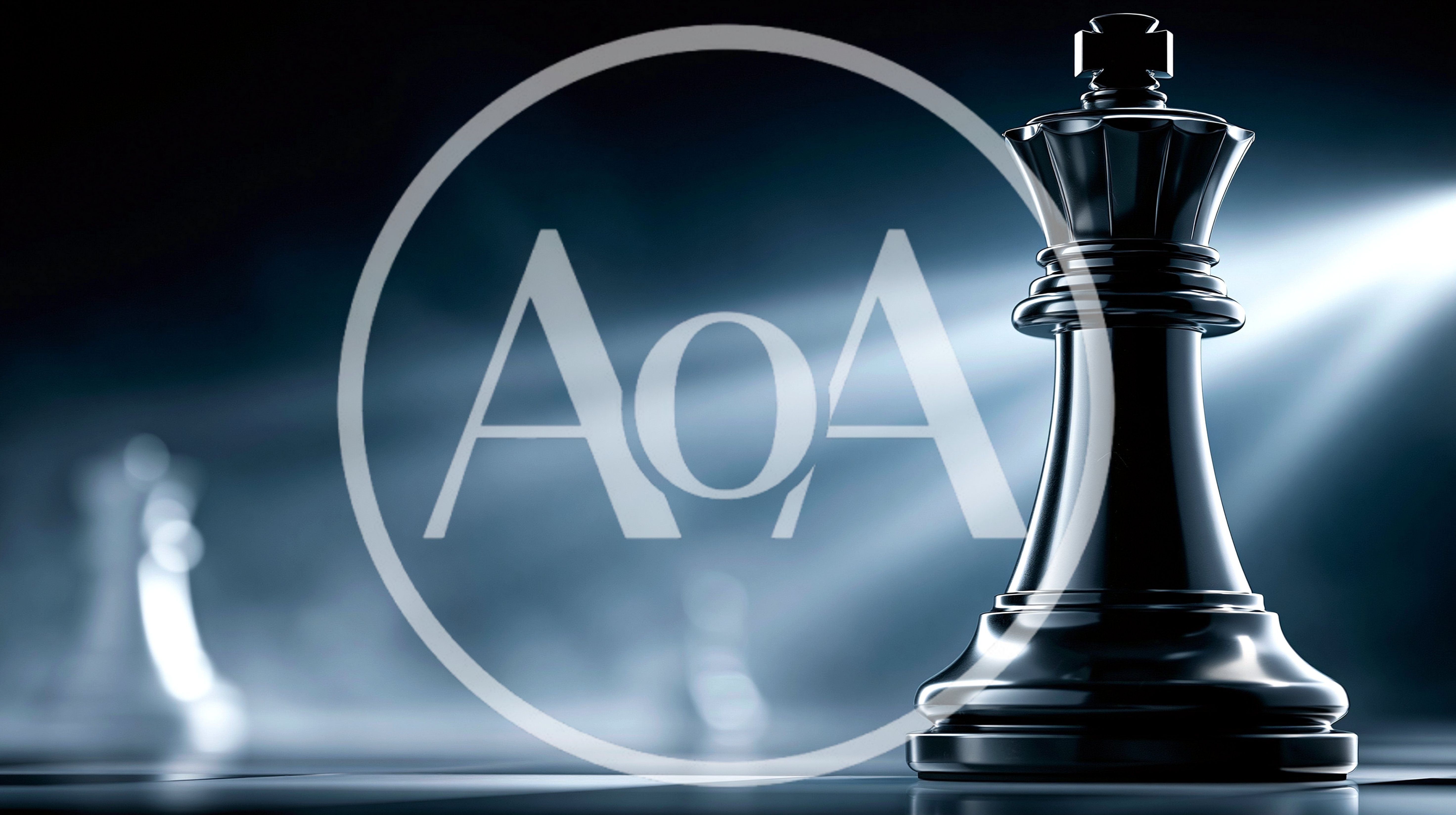 Black Chess King Piece Under Dramatic Spotlight