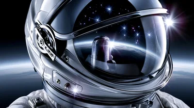 Astronaut Holding Energy Drink In Outer Space