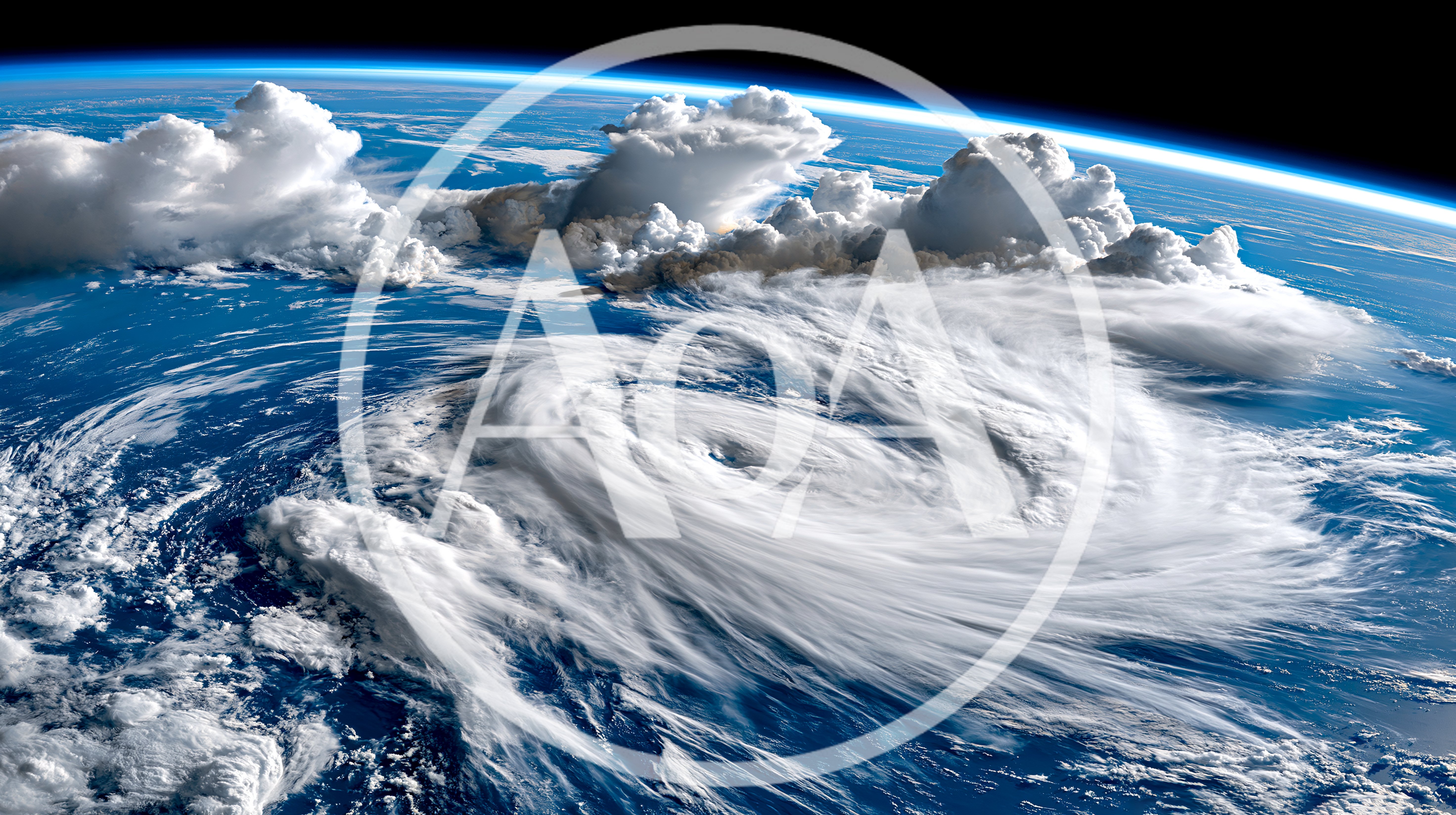 Satellite View Of A Massive Tropical Cyclone