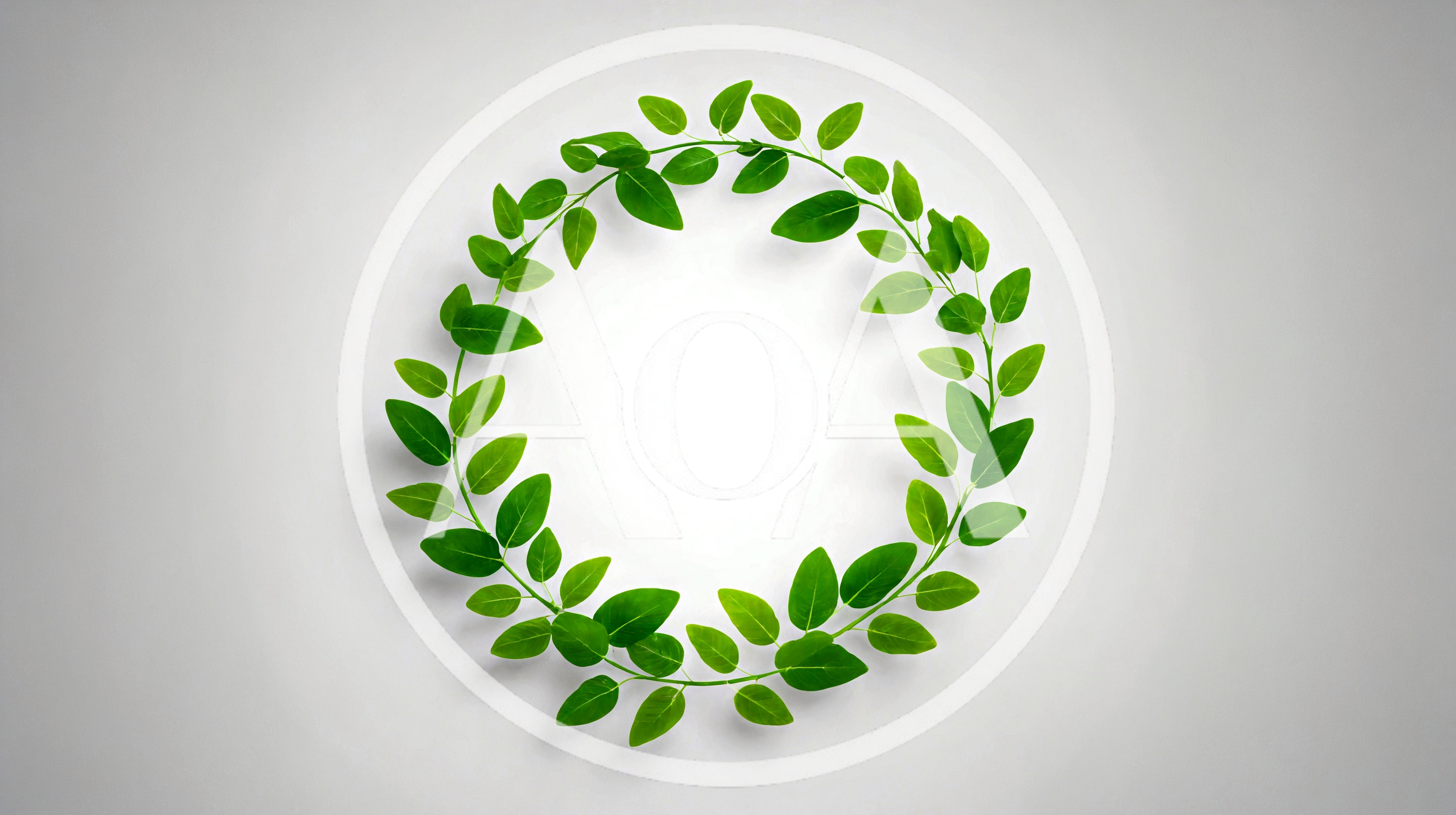 Green Leafy Wreath Circle Frame Animation