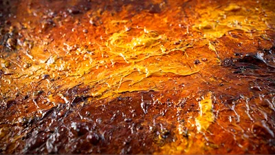 Abstract Oil Paint Texture With Thick Impasto Strokes