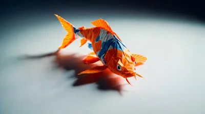 Origami Koi Fish Paper Sculpture
