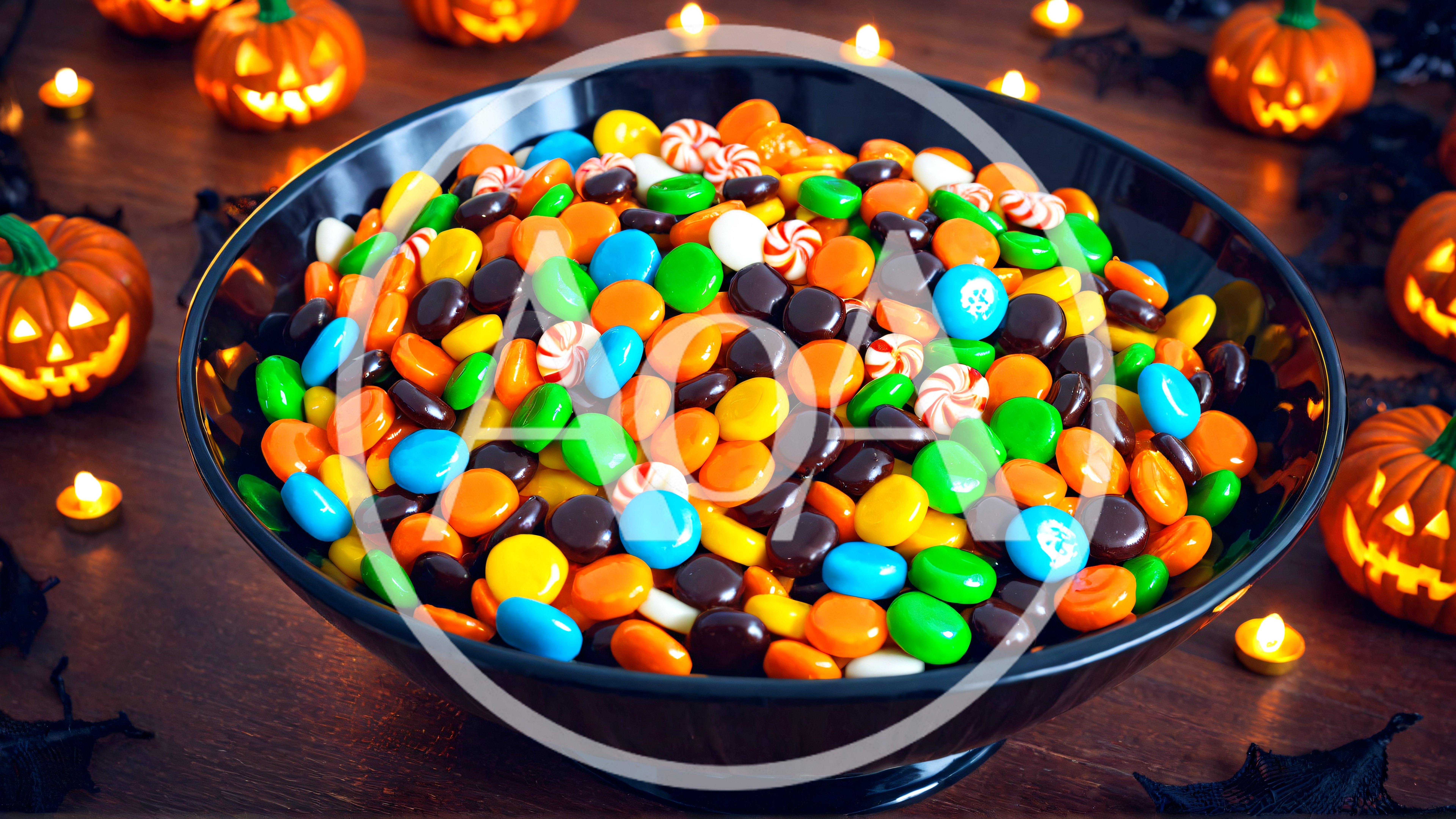Halloween Candy Bowl With Jack O Lanterns