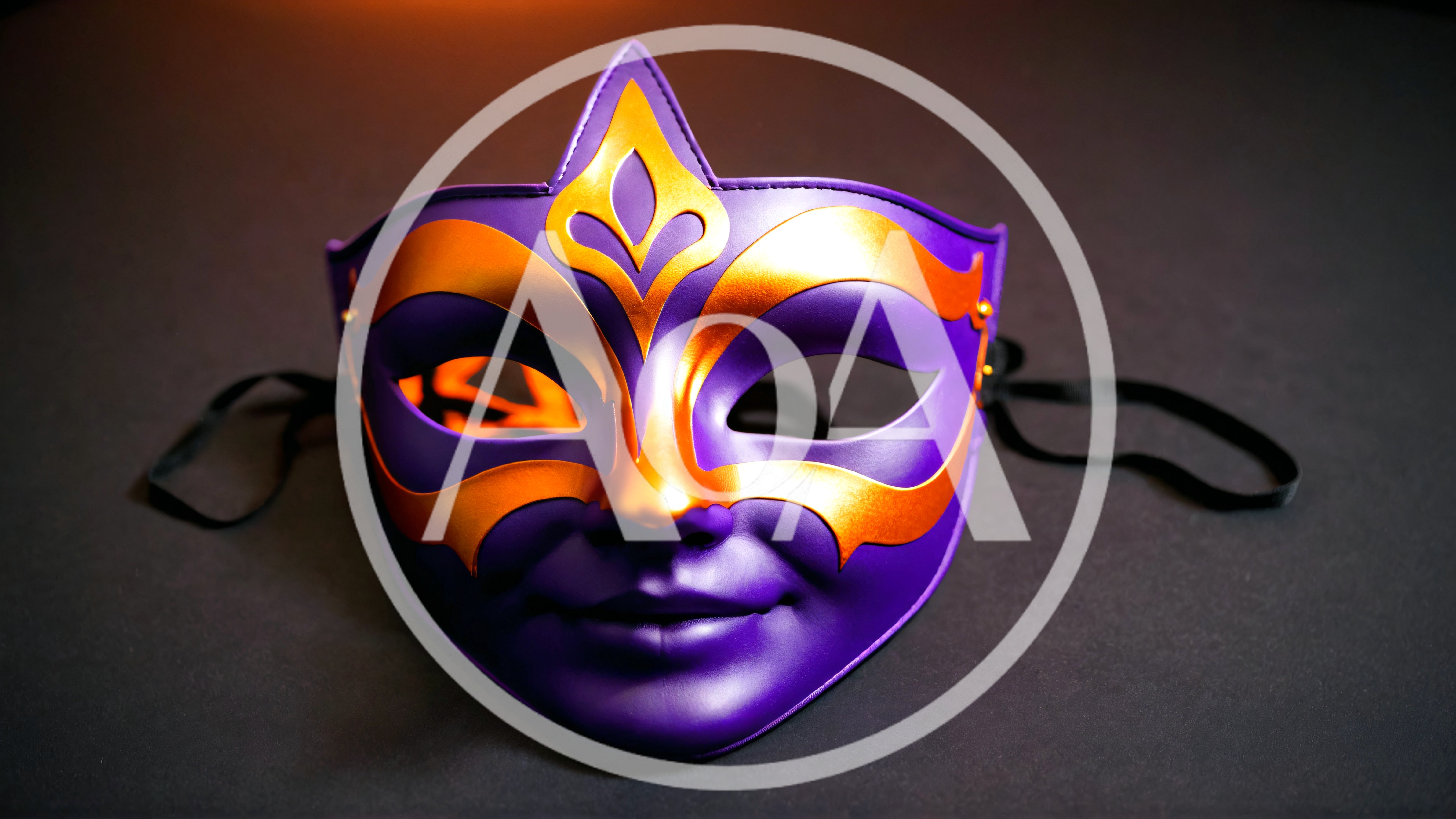 Purple And Gold Venetian Masquerade Mask