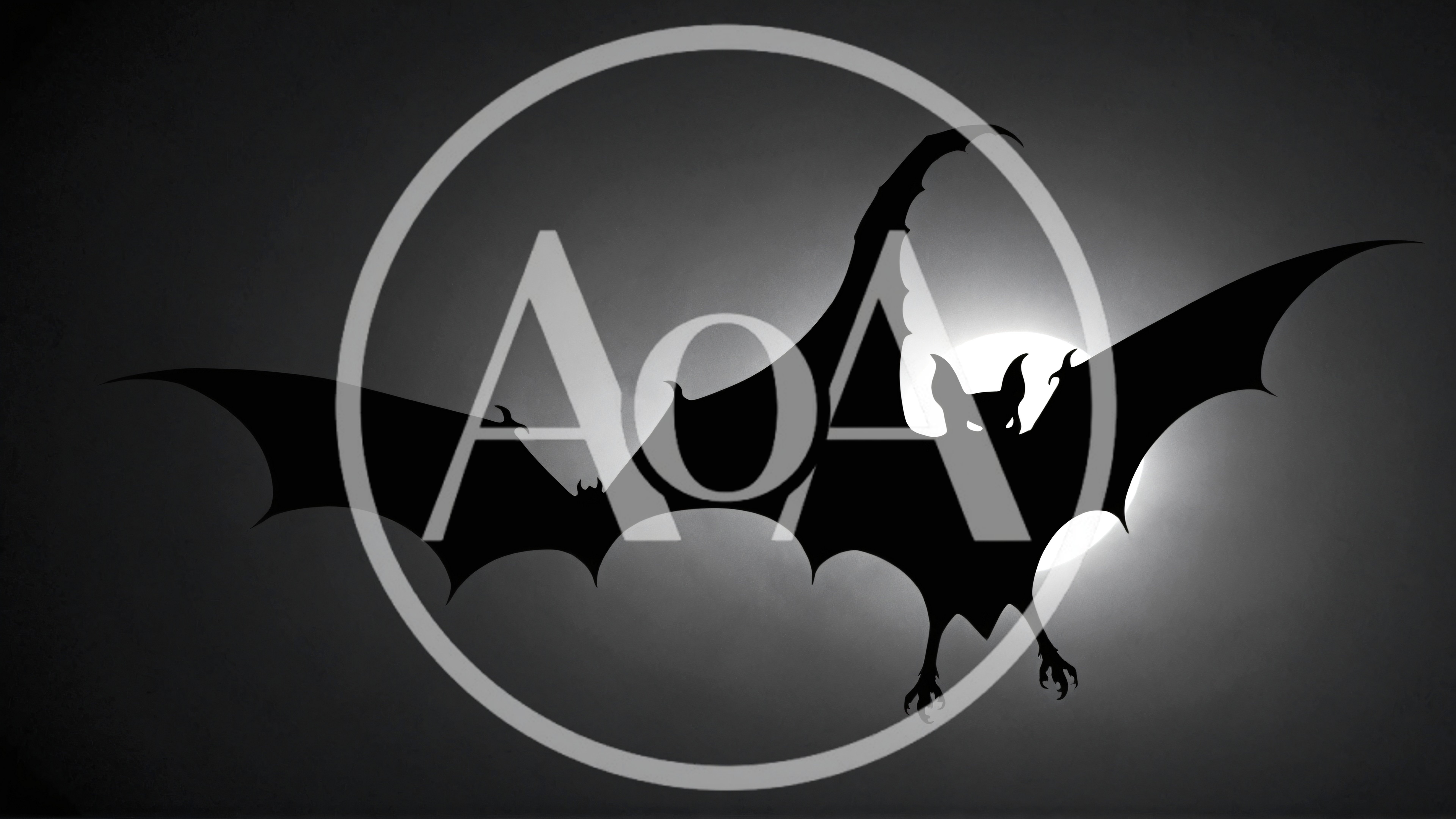 Silhouette Of A Bat Flying Against A Full Moon