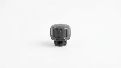 Black Plastic Threaded Pipe End Cap