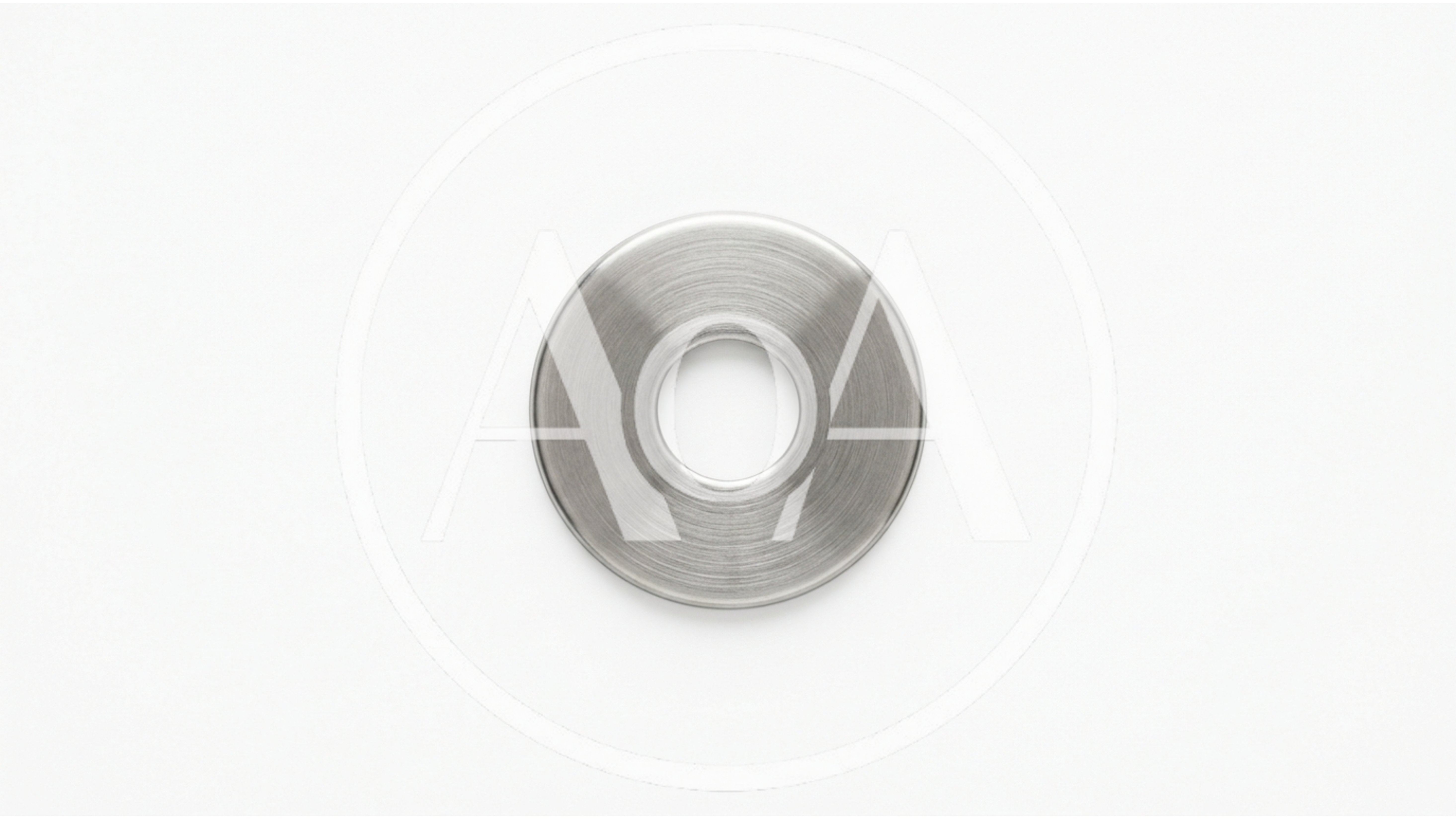 Brushed Metal Circular Door Escutcheon Plate
