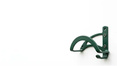Green Metal Wall Mounted Hose Hanger