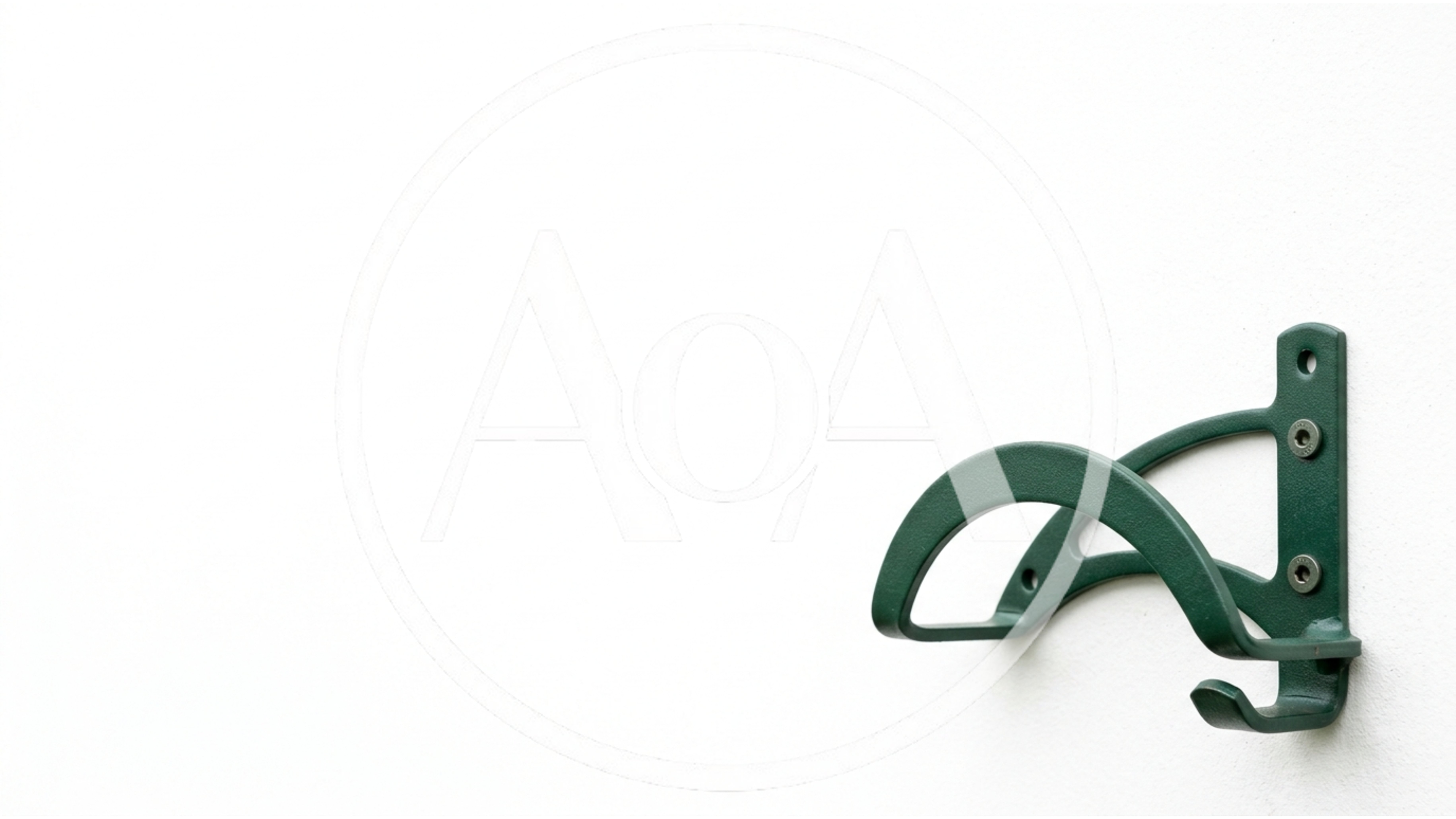 Green Metal Wall Mounted Hose Hanger