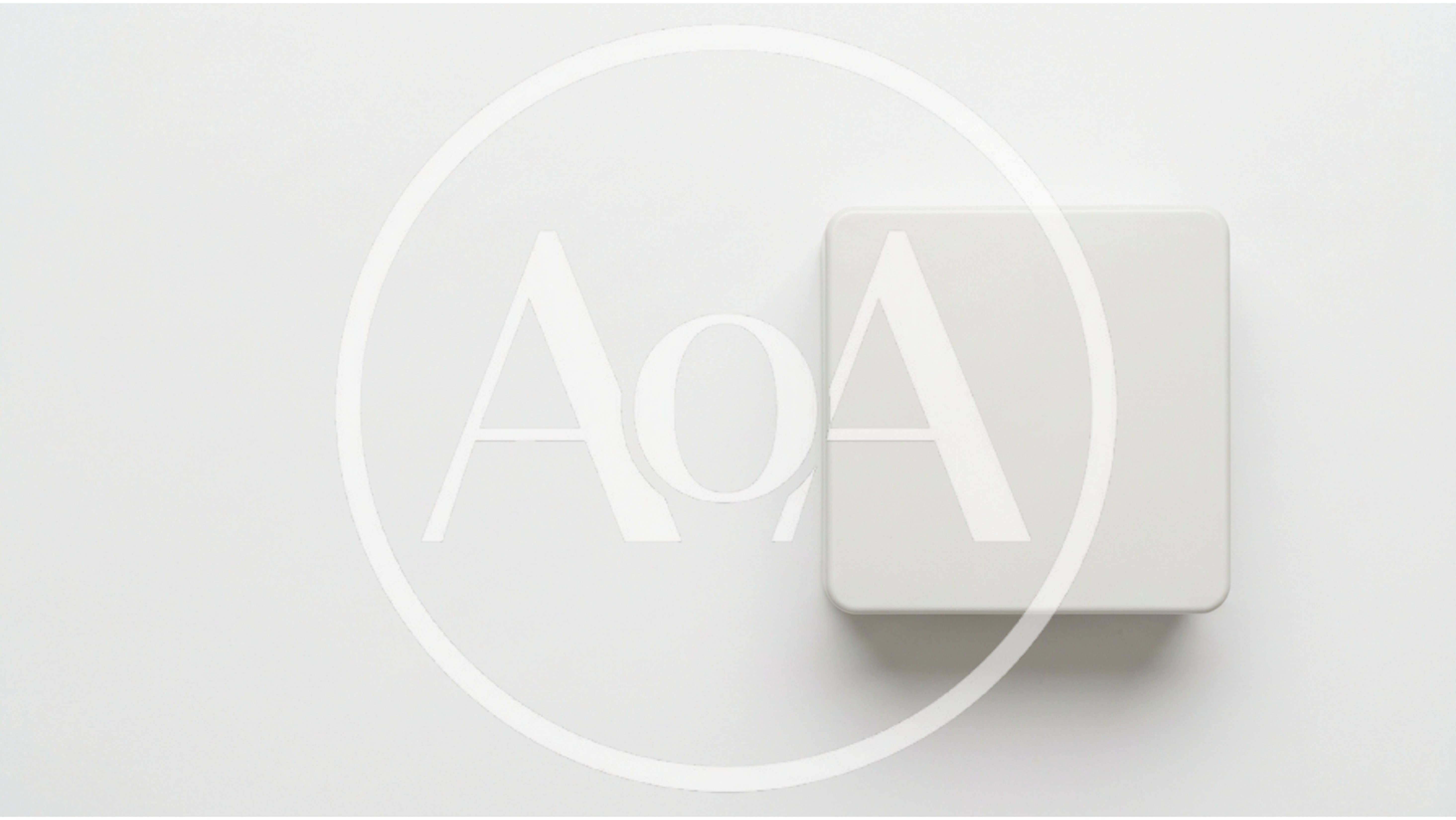 Minimalist White Square Box On White Background