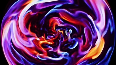 Abstract Swirling Colorful Fluid Motion Background