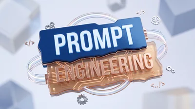 3D Rendered Prompt Engineering Text Concept
