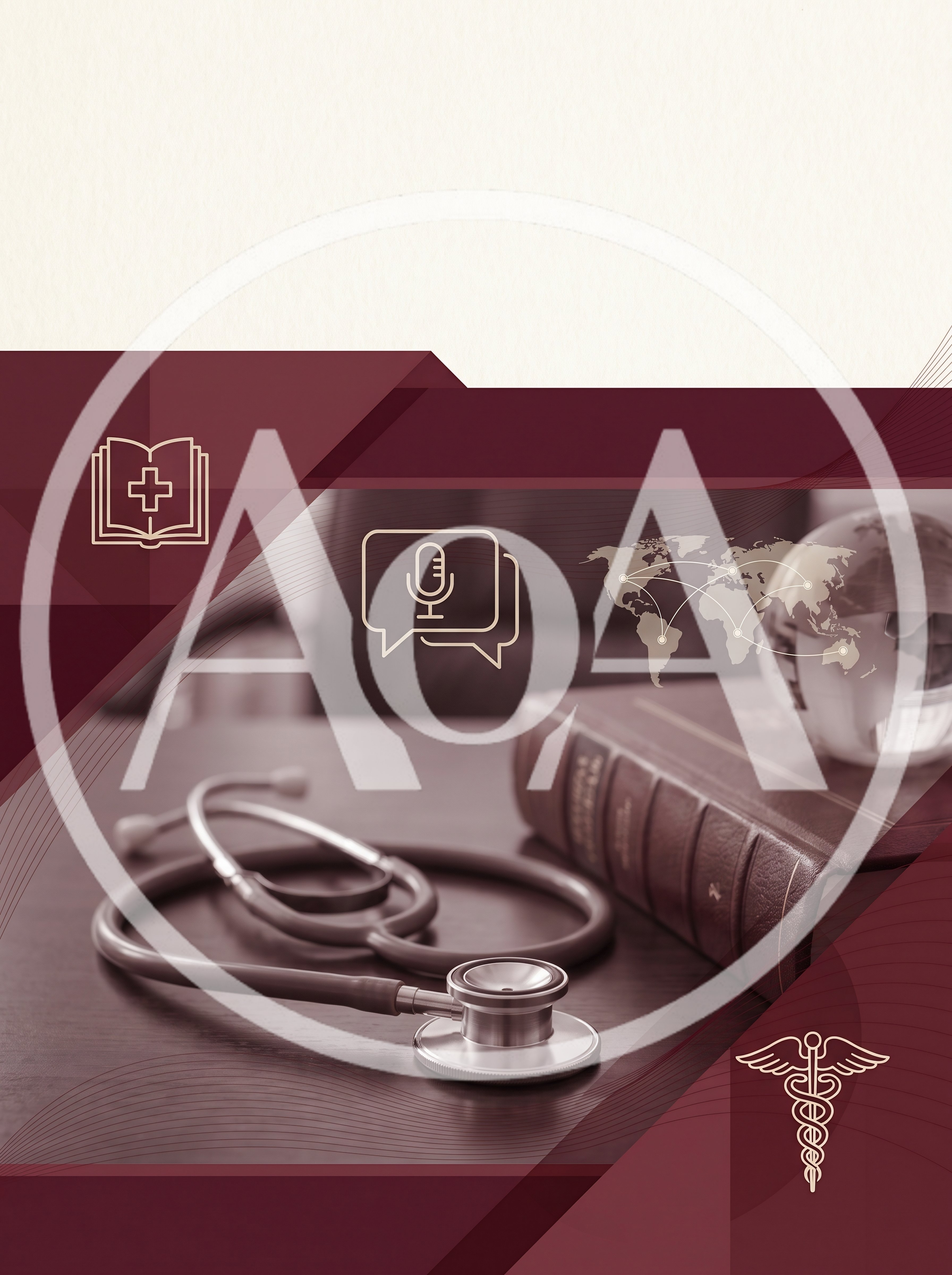 Medical Concept Background with Stethoscope and Book