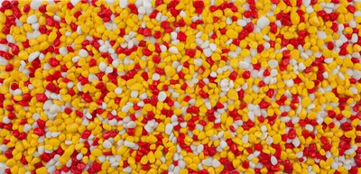 Colorful Decorative Pebbles Full Frame Flat Background