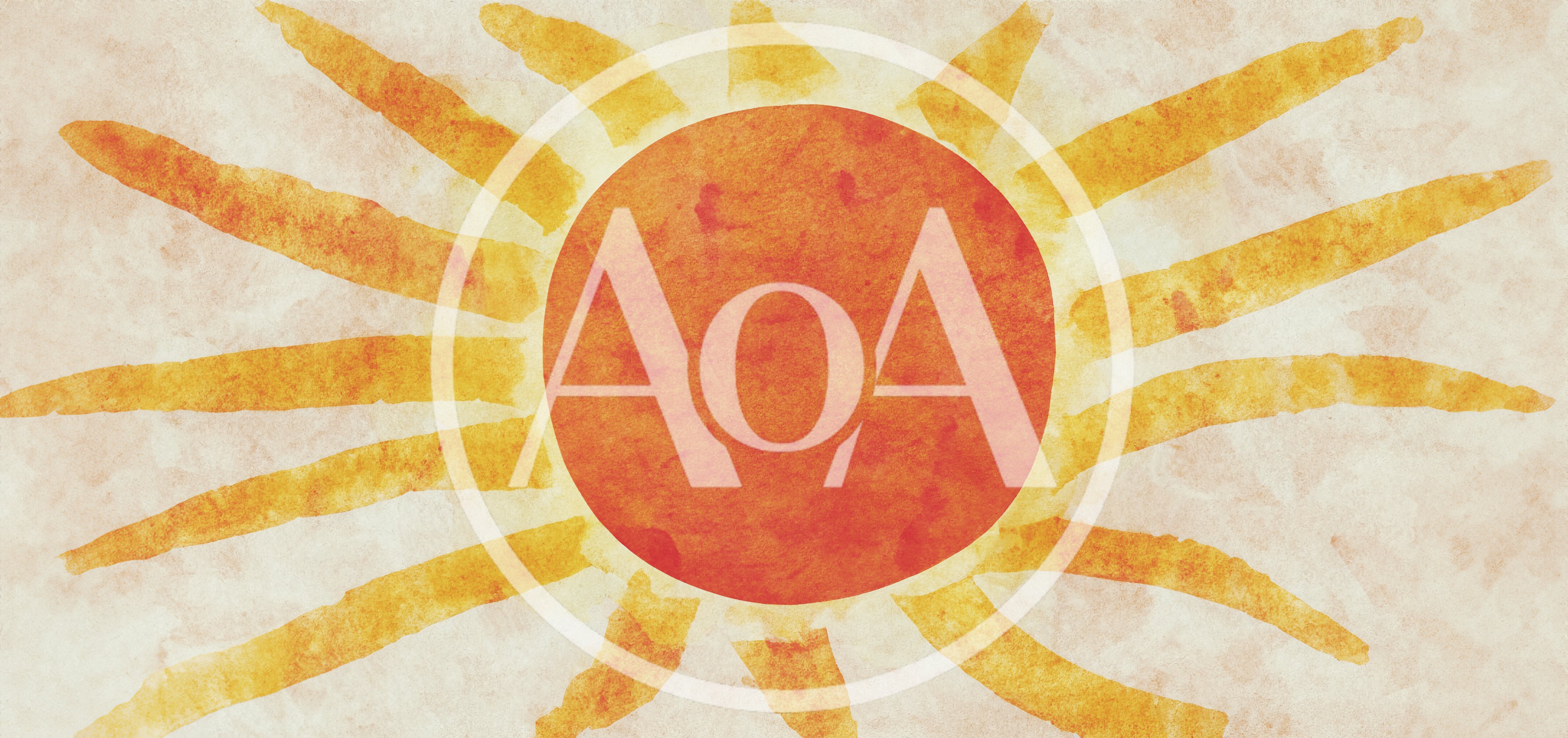 Watercolor Illustration Of A Radiant Sun