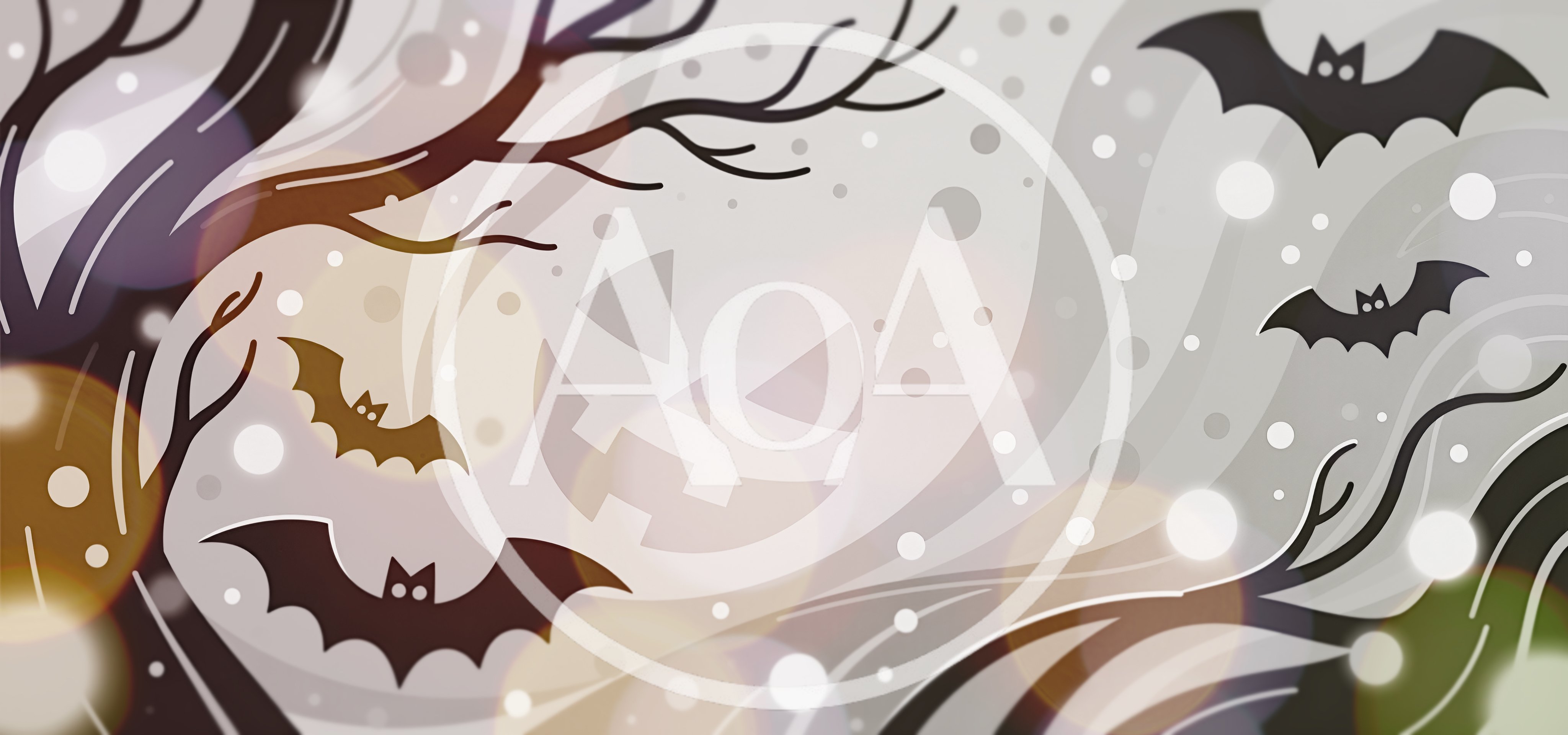 Halloween Background With Bats And Jack O Lantern