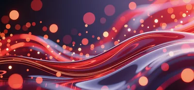 Abstract Red And Purple Liquid Wave Background