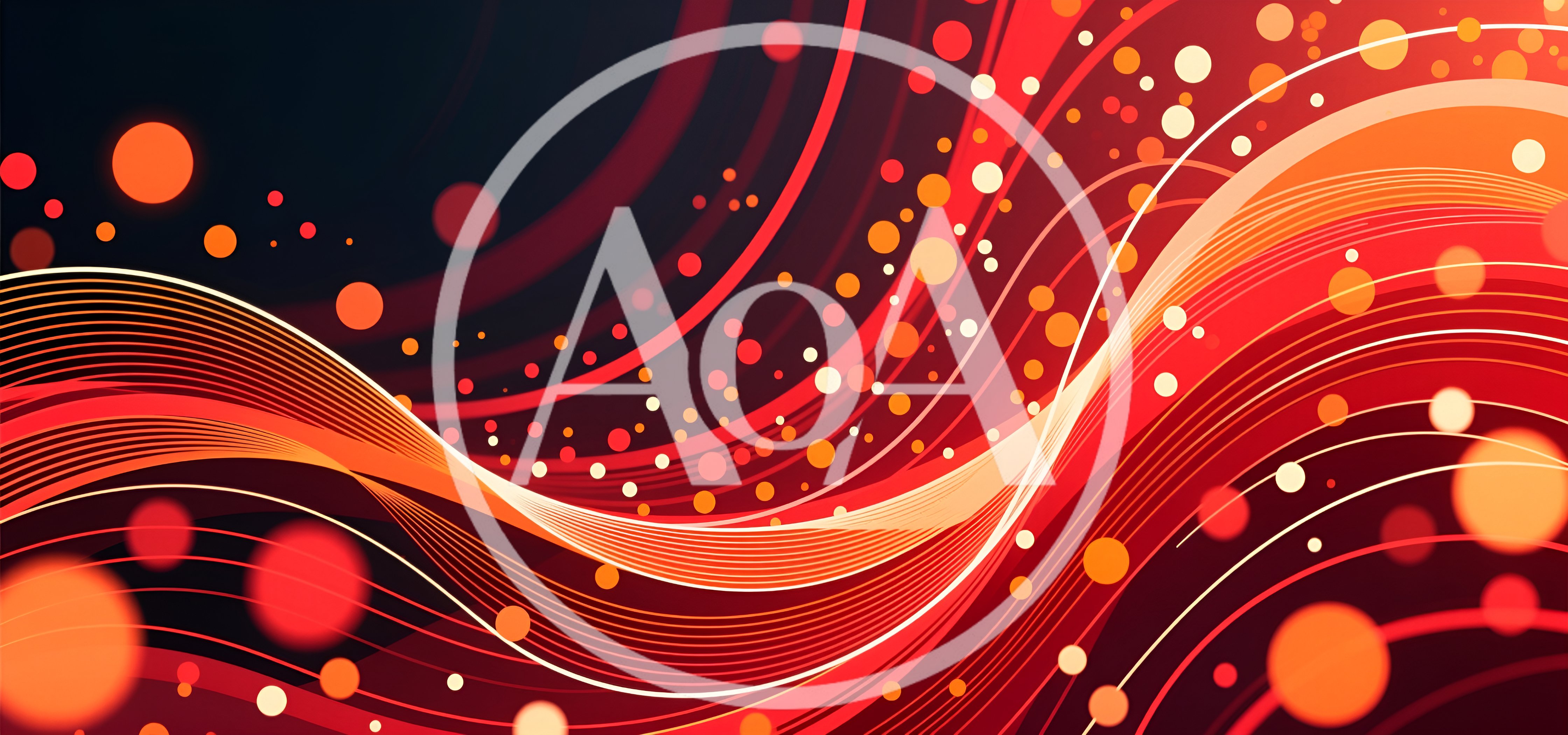 Abstract Red And Orange Wavy Light Lines Background