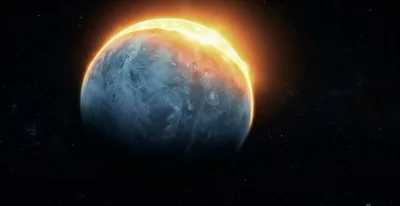 Cinematic View Of An Exoplanet With Solar Flare