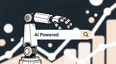 Robotic Arm Holding An AI Powered Search Bar