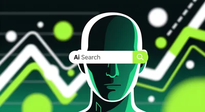 AI Search Concept With Digital Human Silhouette