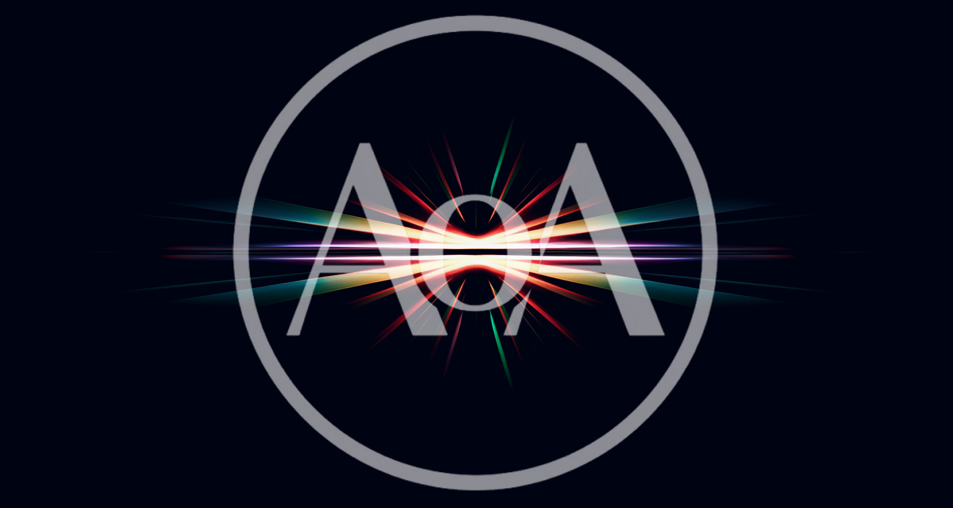 Abstract Light Burst With Horizontal Streaks