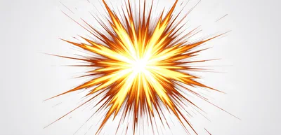 Comic Book Style Explosive Starburst Graphic